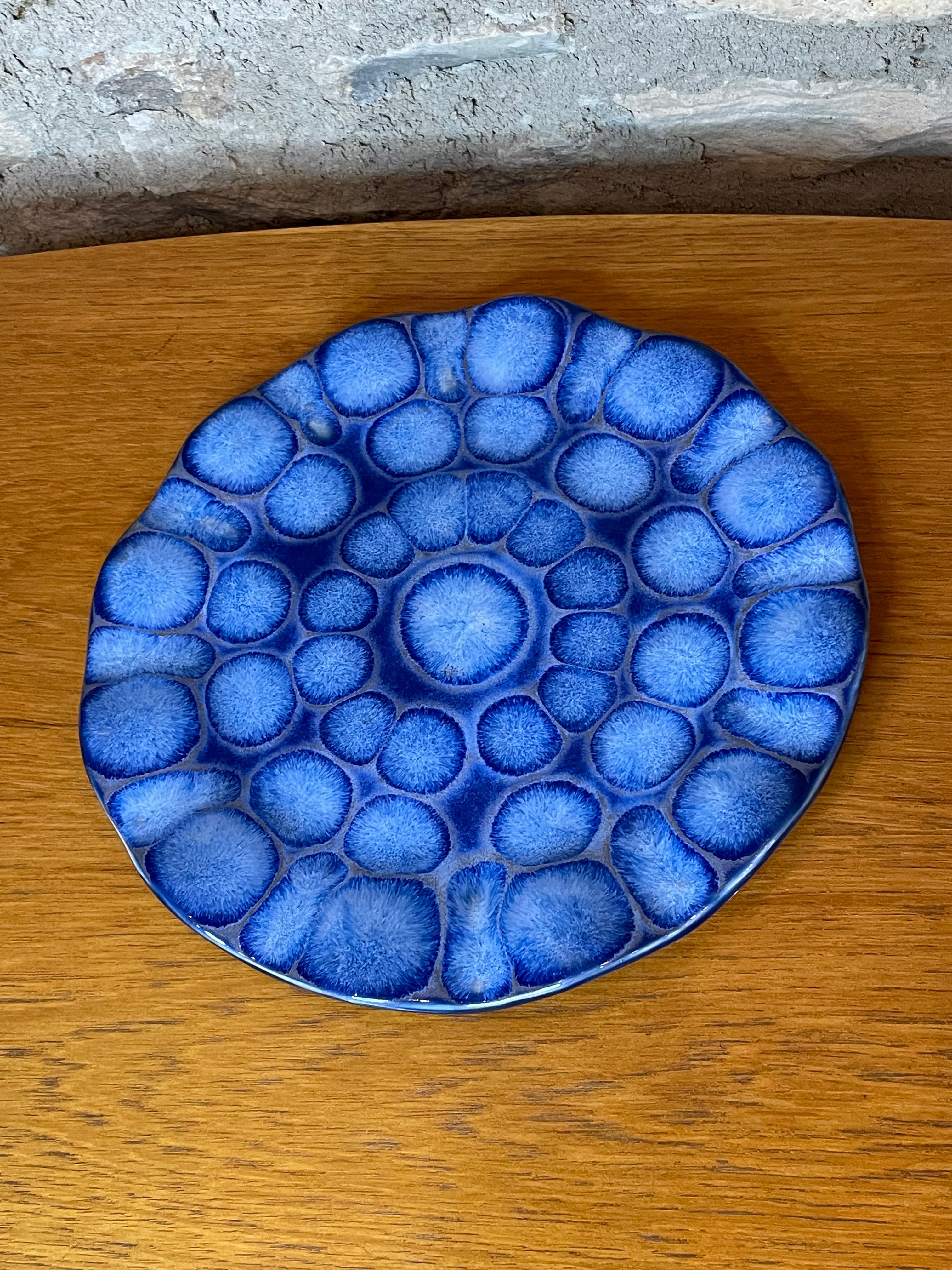 Plate - Wavy Edge, Blue - 791