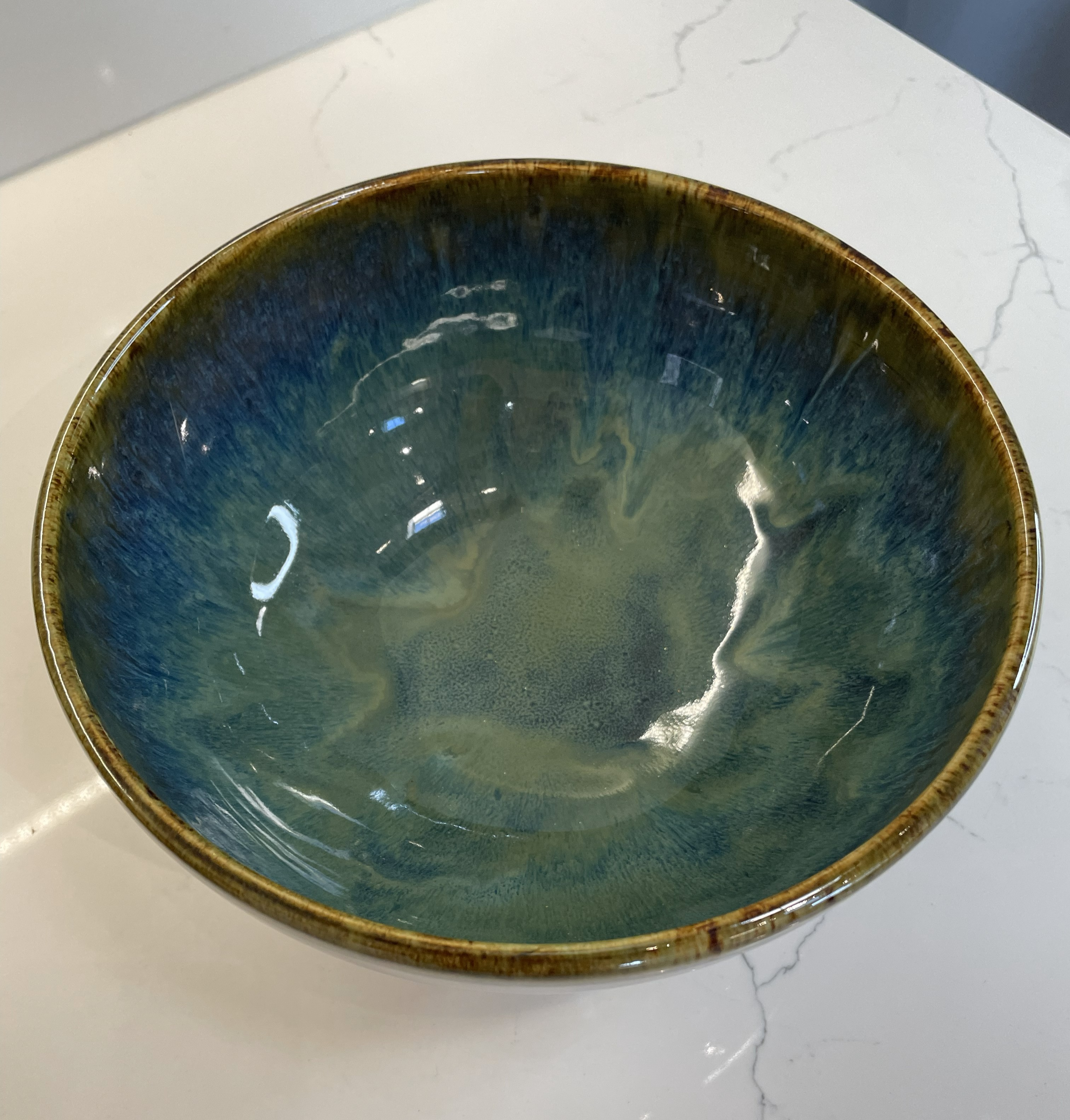 Bowl - Large, Blue & Green - 769