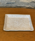 Tray - Rectangular Textured, Cream - 763