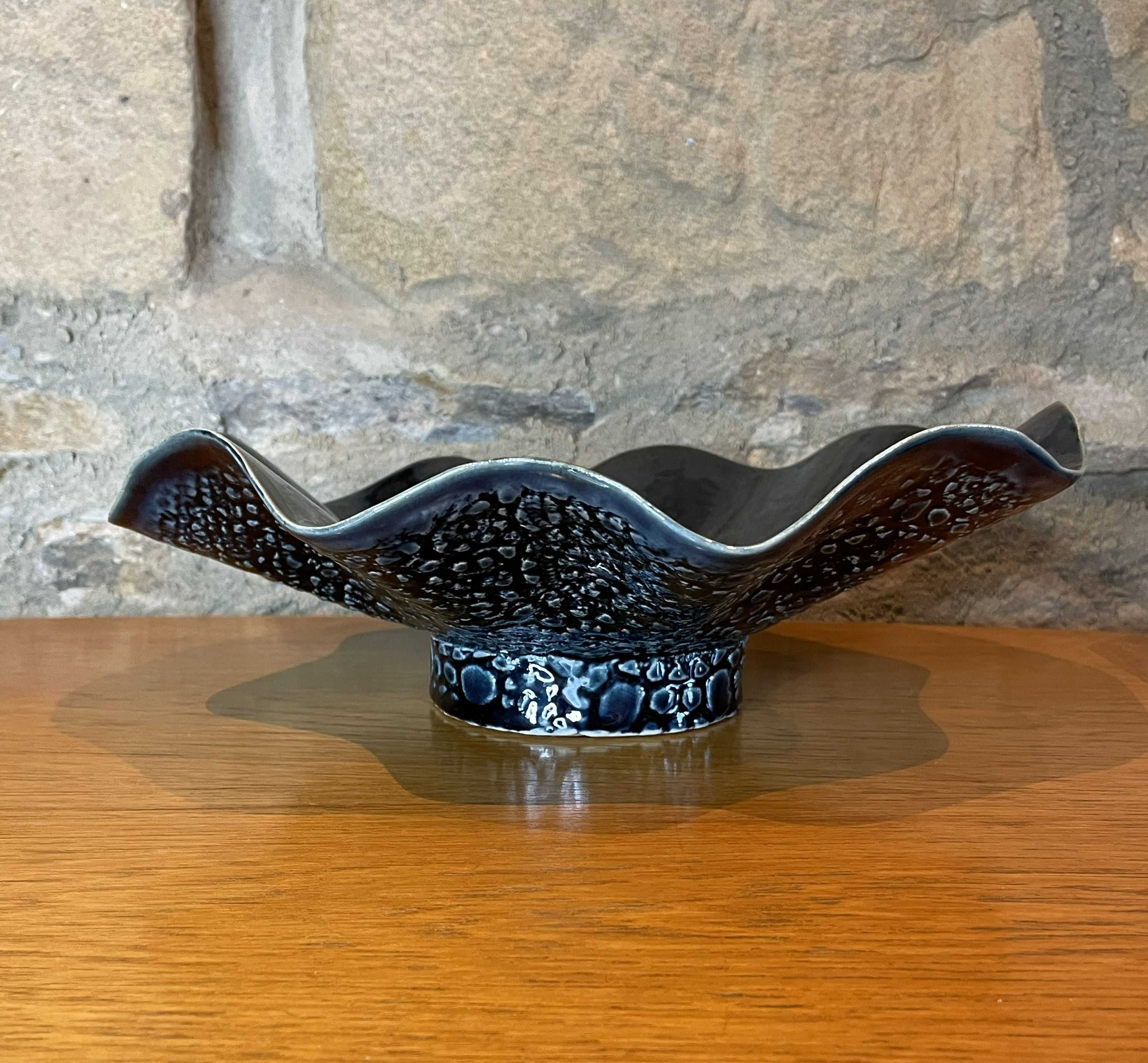 Bowl - Wavy, Blue & Green - 782