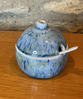 Lidded Pot - Jam, Chutney, Blue flecked - 730