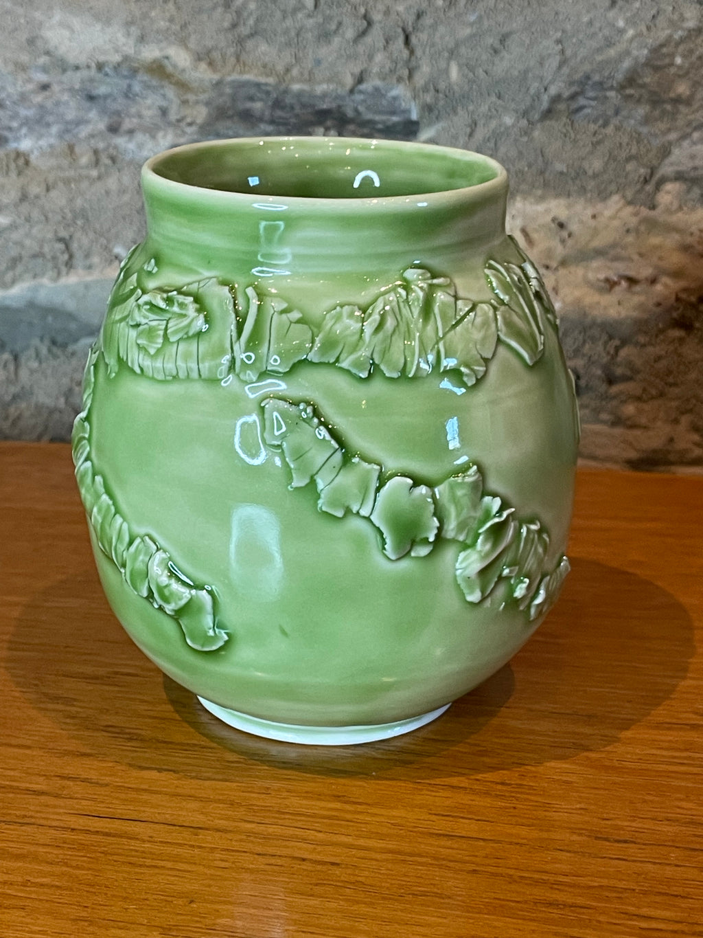 Vase - Green Textured