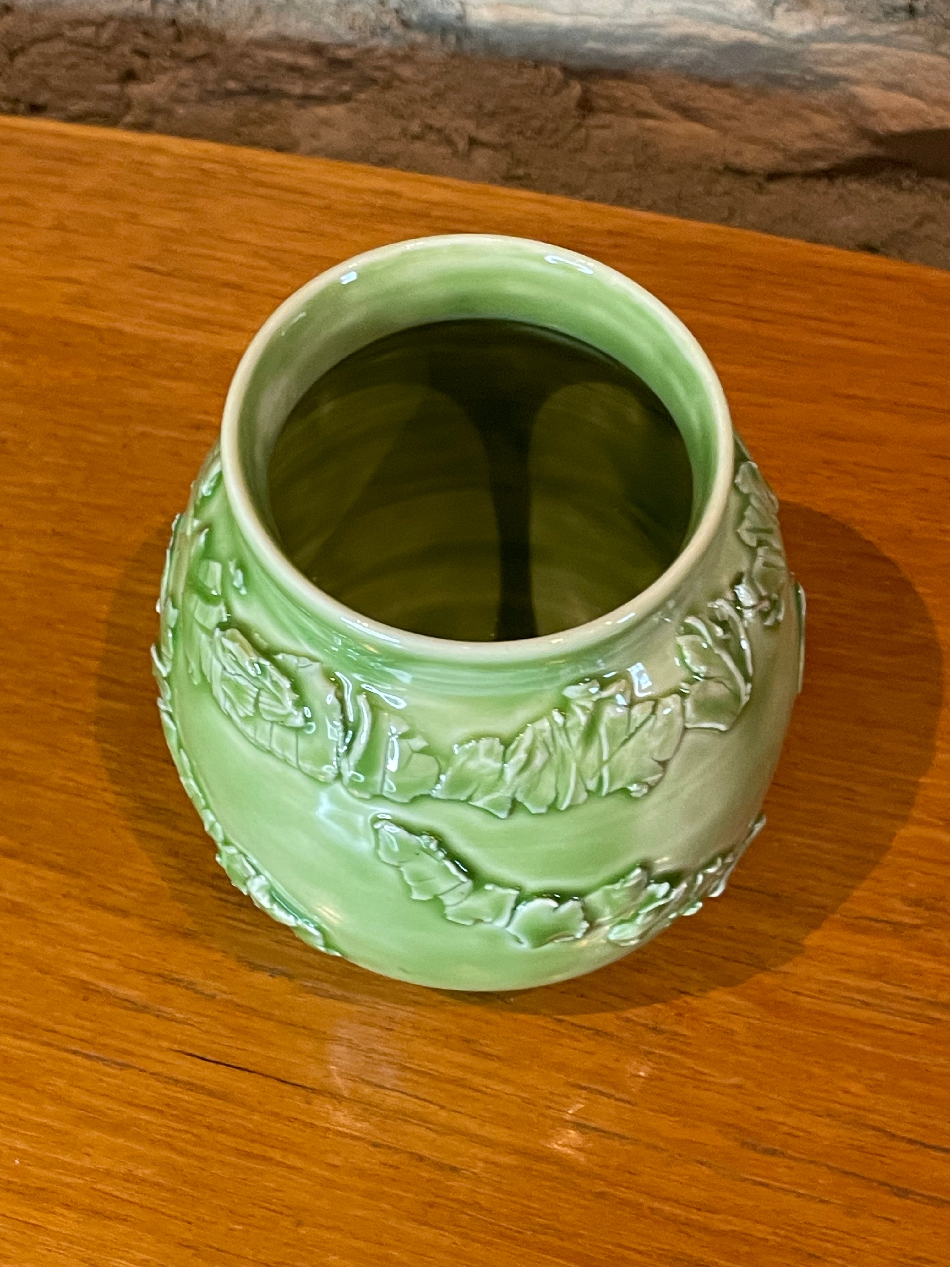 Vase - Green Textured