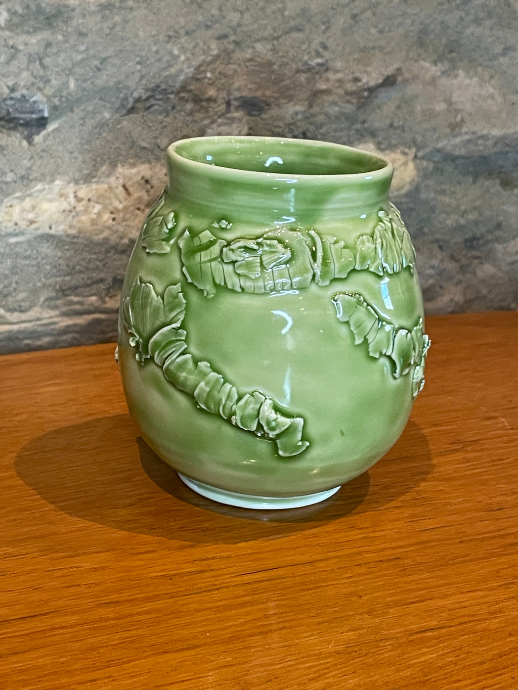 Vase - Green Textured