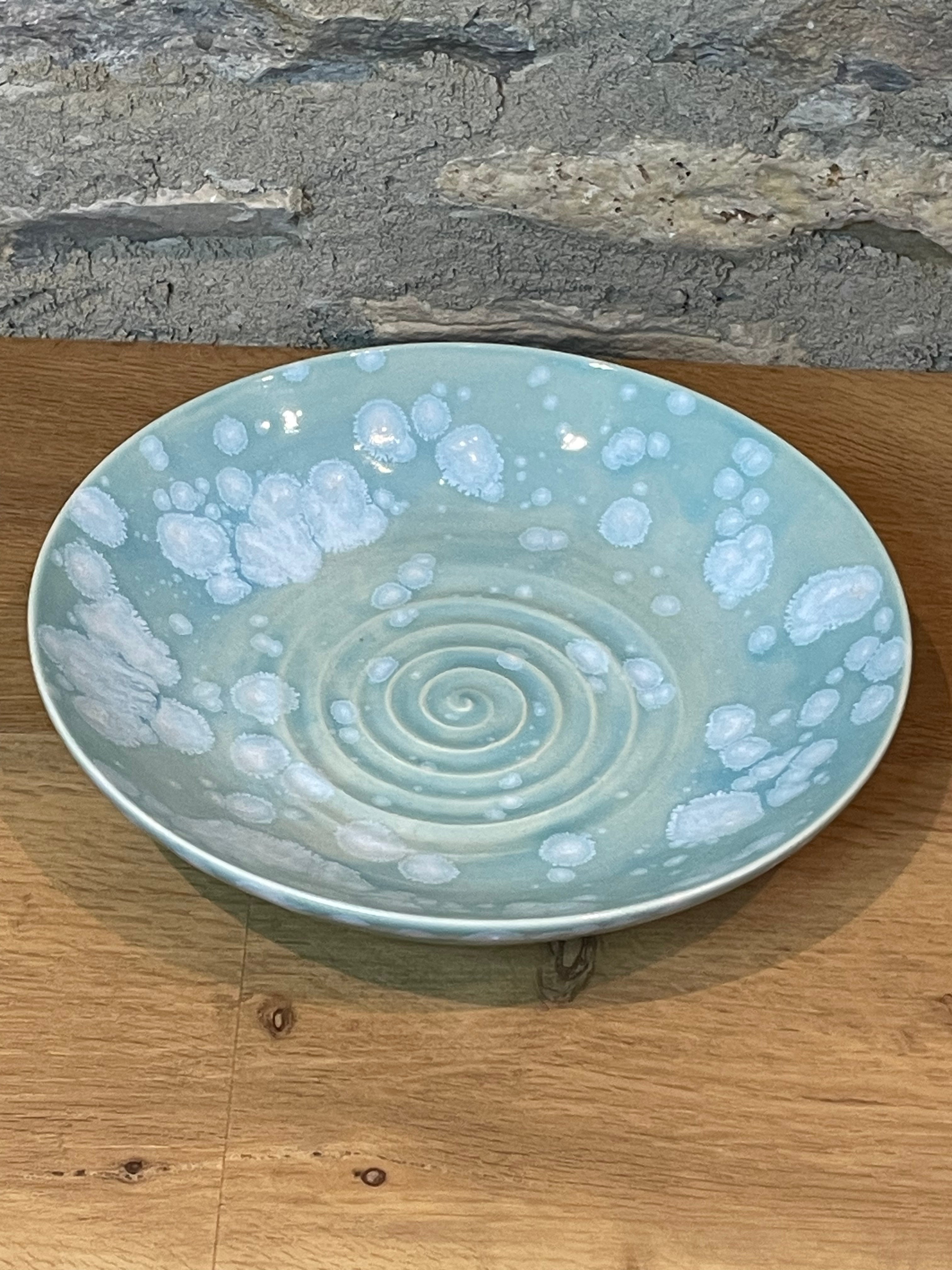 Bowl - Turquoise Potters Swirl - 633