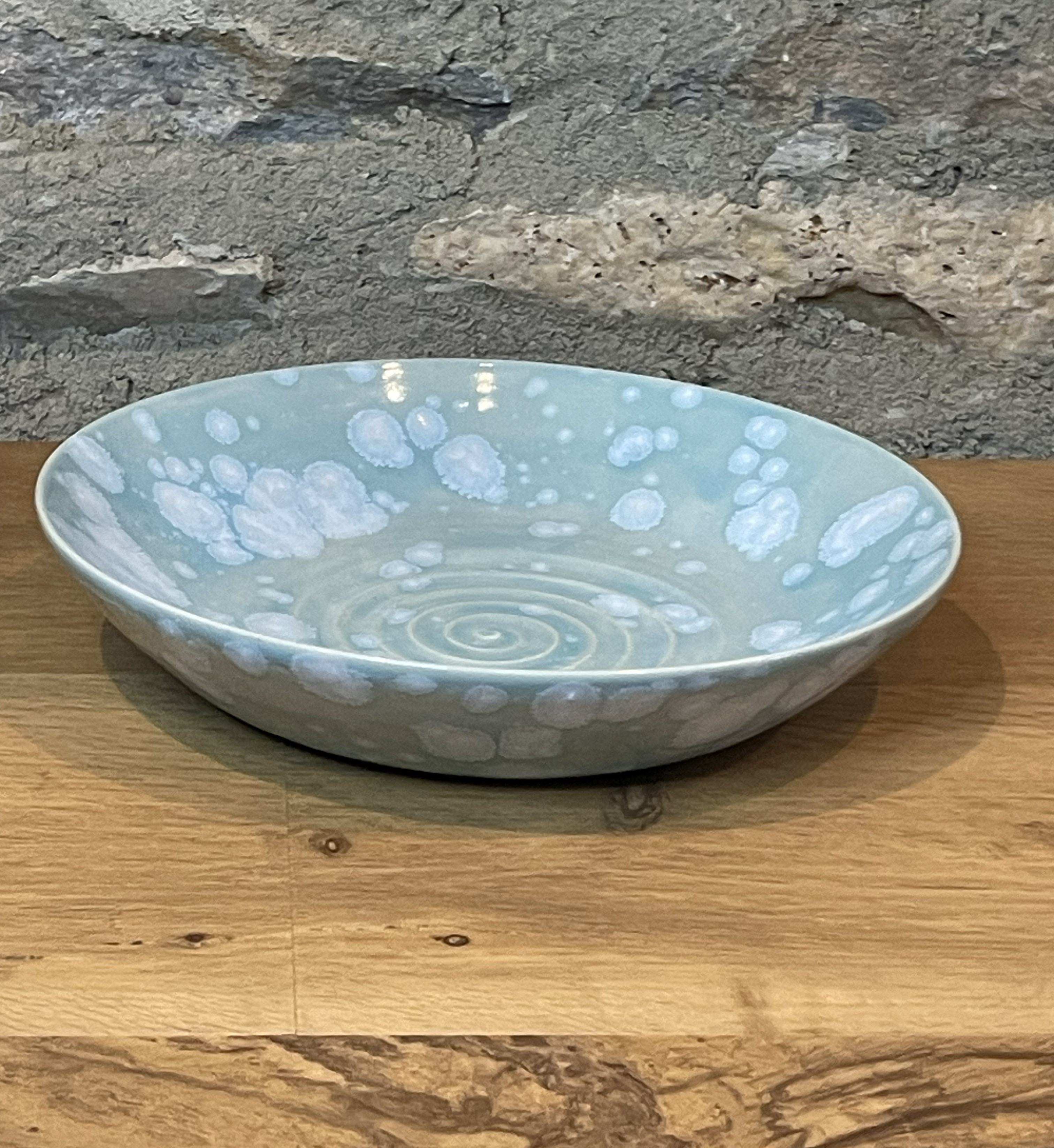 Bowl - Turquoise Potters Swirl - 633