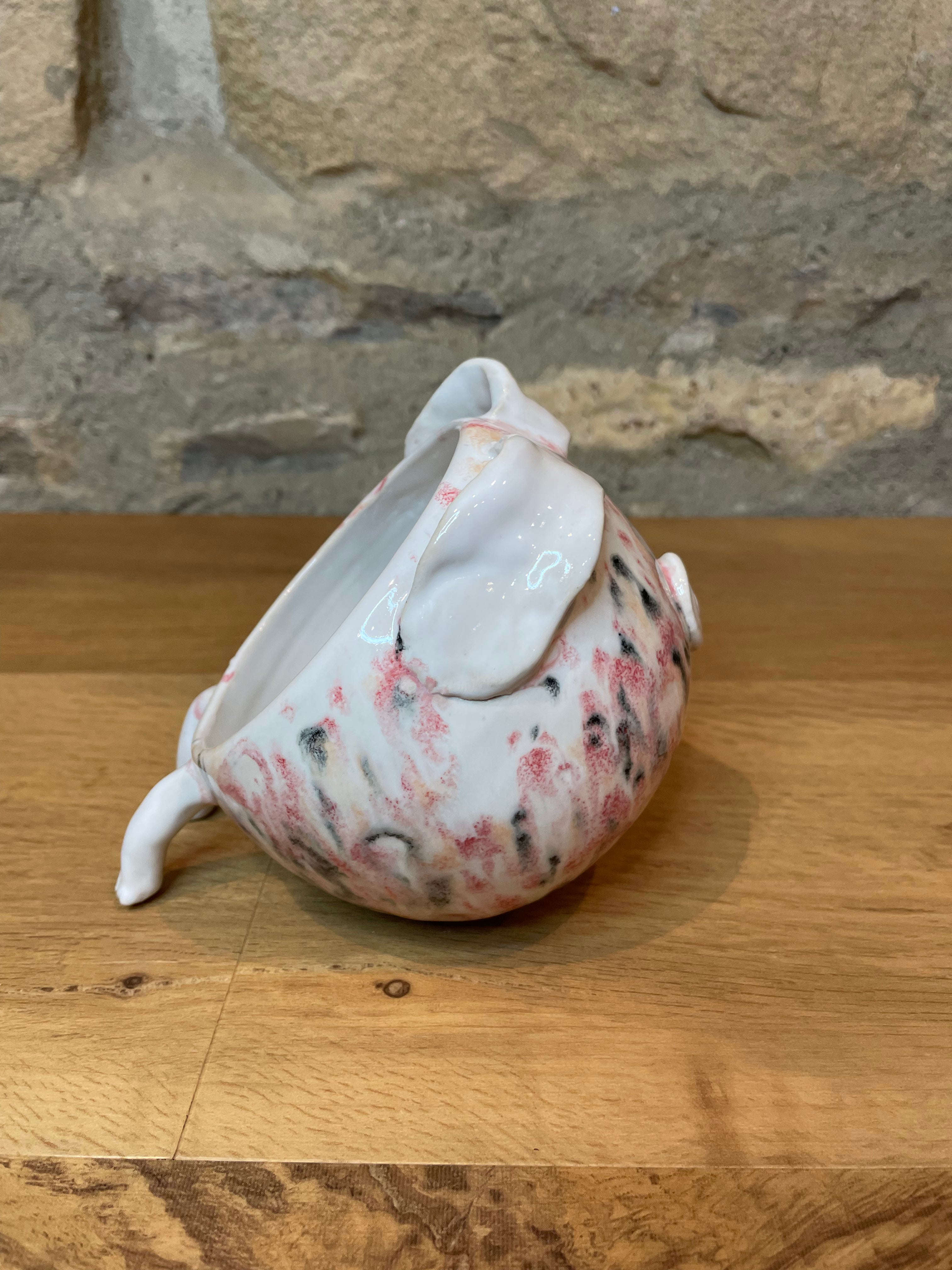 Salt Pig - Pink, White & Black - 659