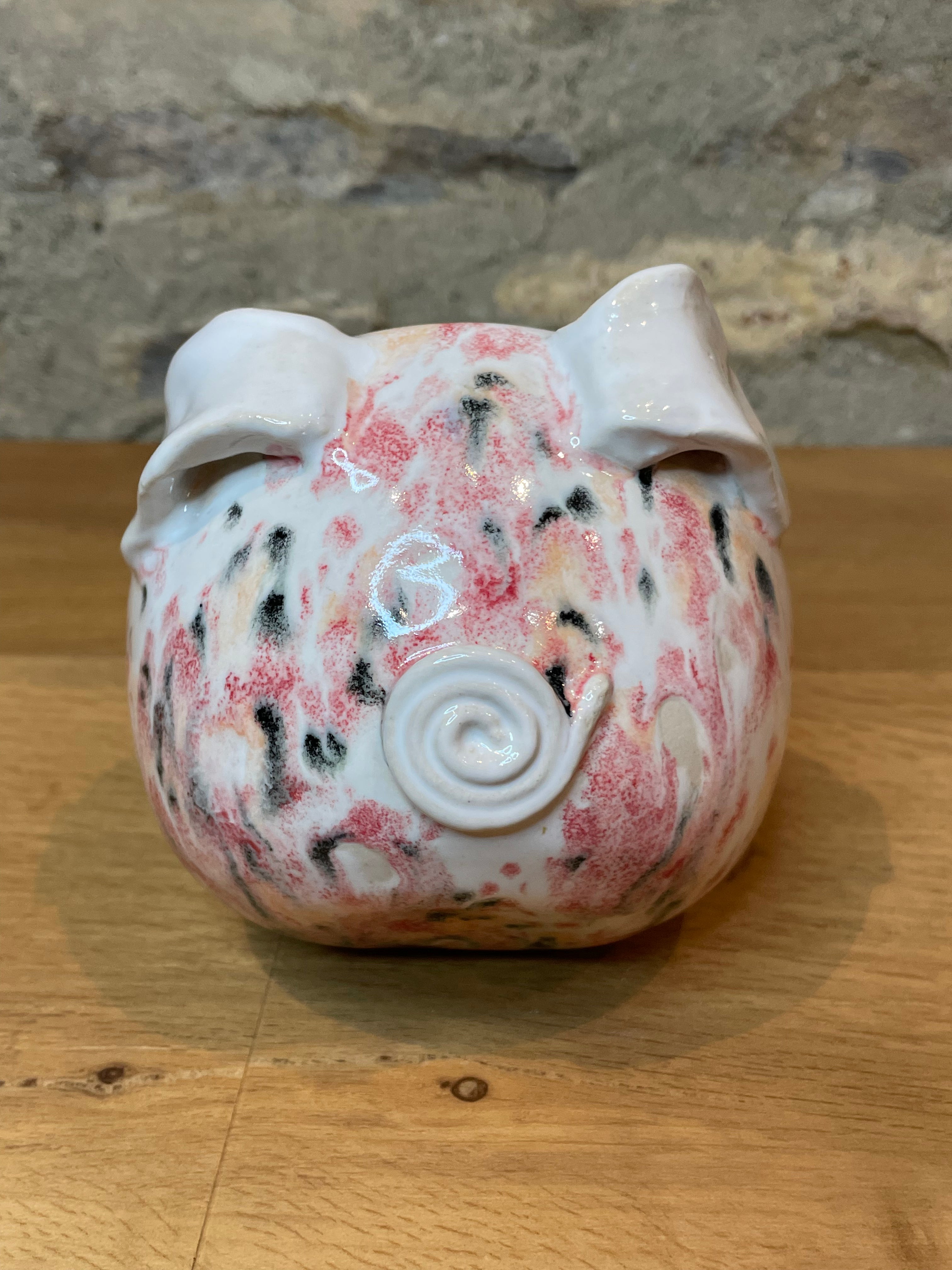 Salt Pig - Pink, White & Black - 659