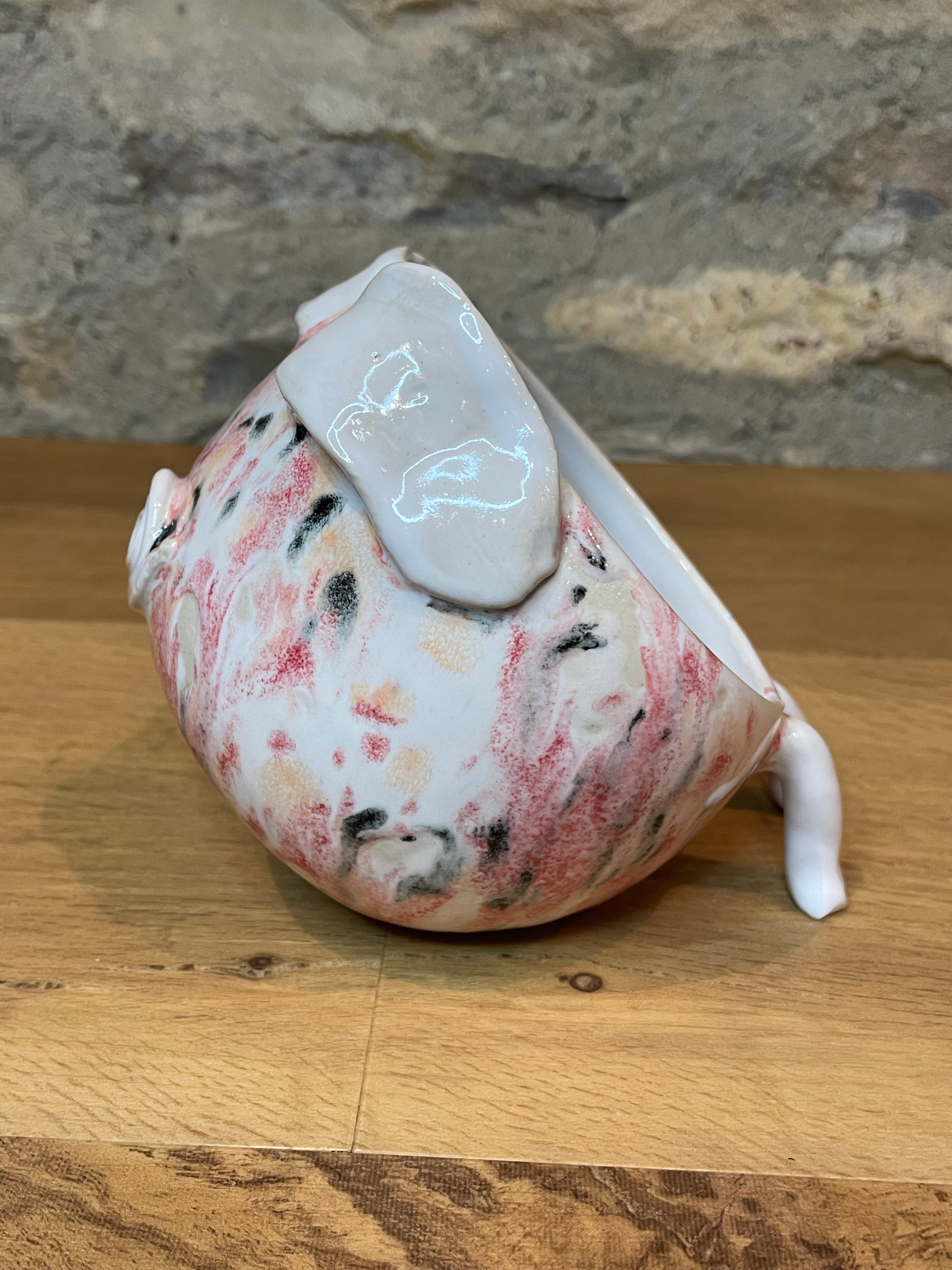 Salt Pig - Pink, White & Black - 659