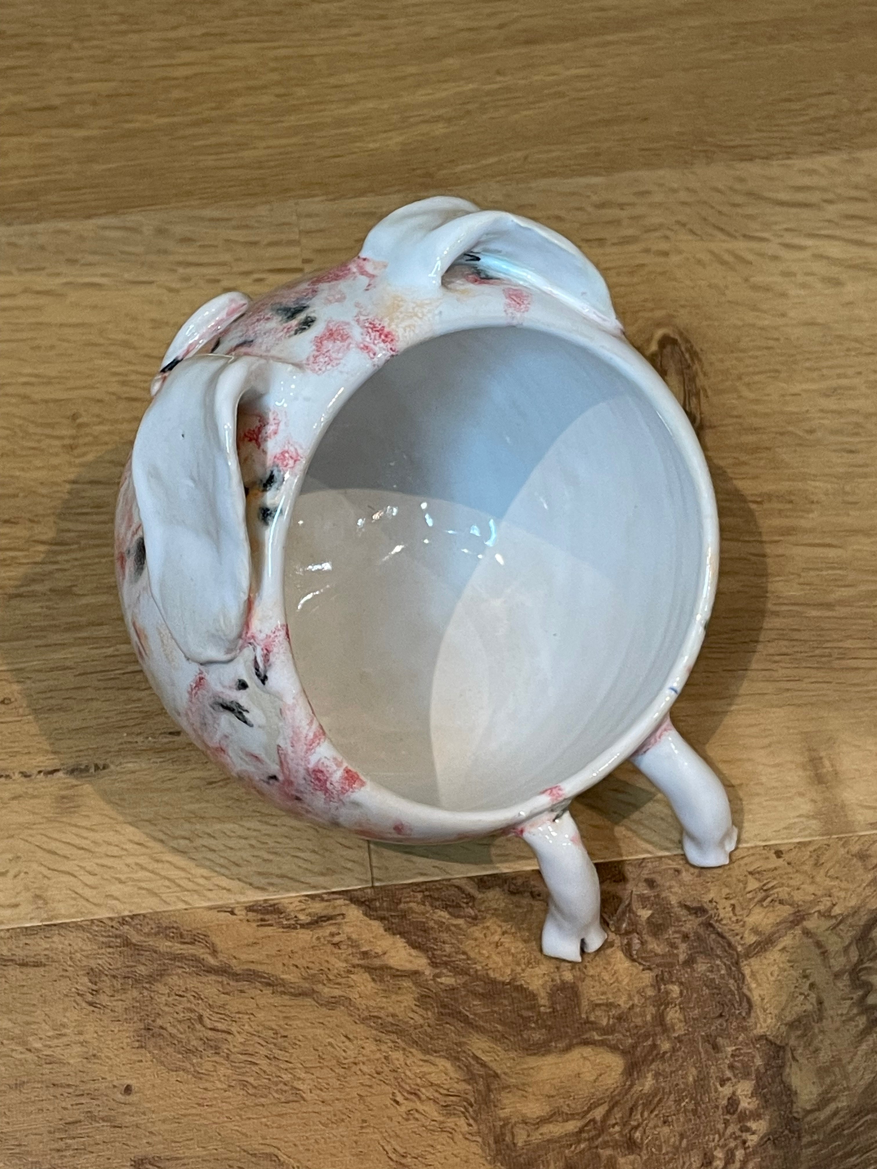 Salt Pig - Pink, White & Black - 659