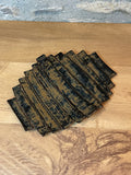 Platter - Clay Strips Brown - 215