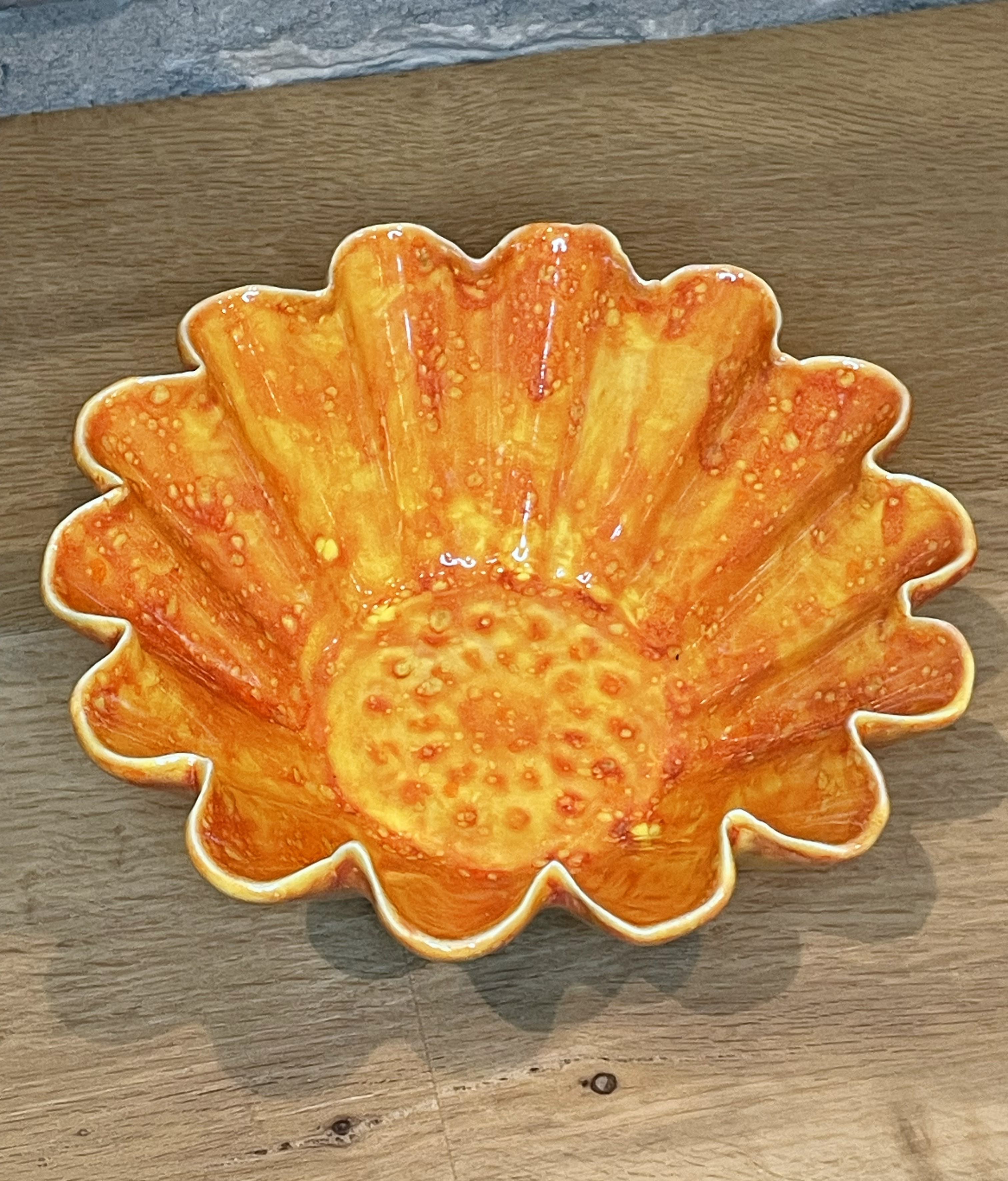 Bowl - Fluted Edge, Orange - 576