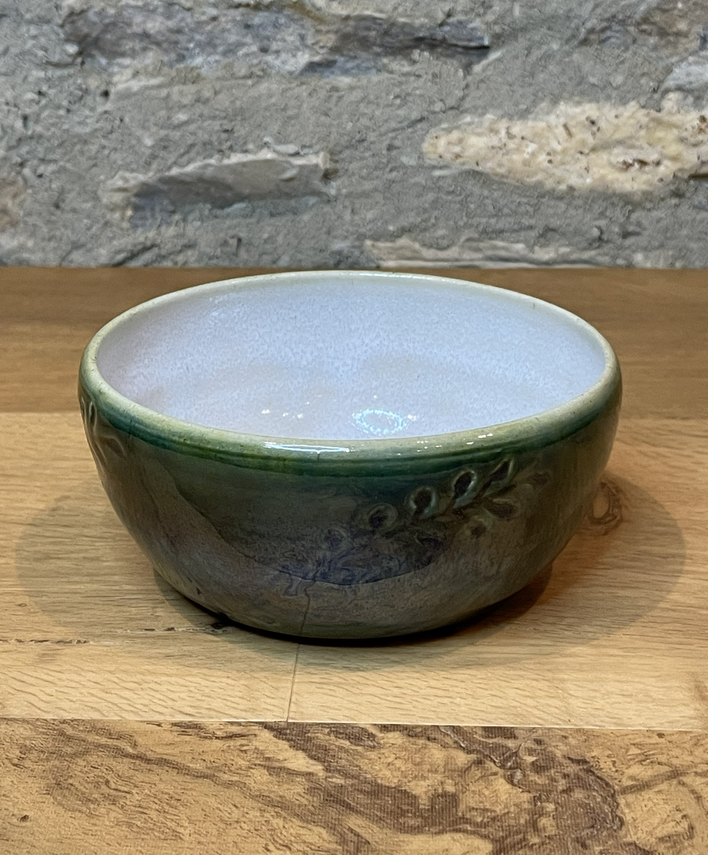 Bowl - Leaf Design, Green - 115