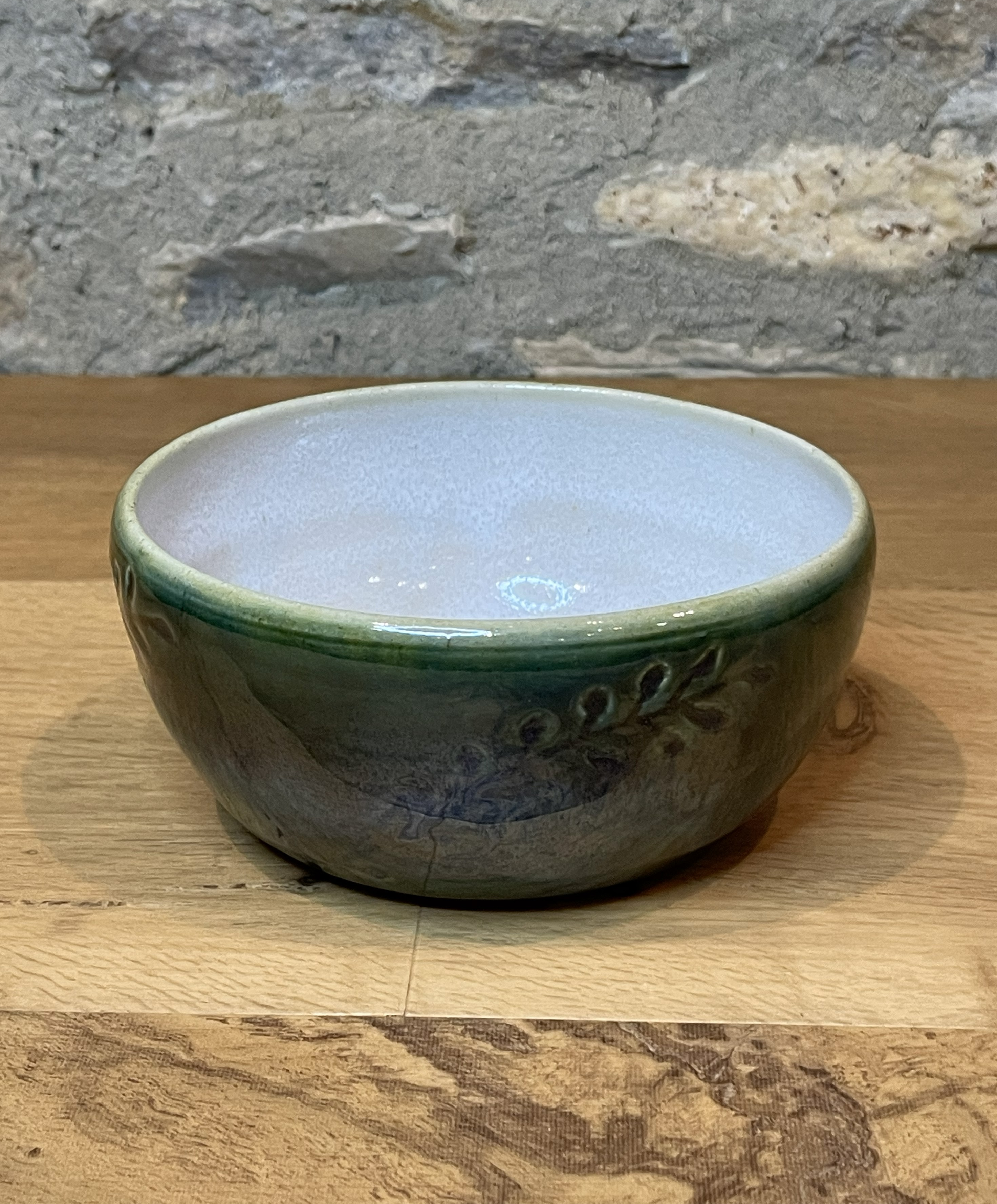 Bowl - Leaf Design, Green - 115