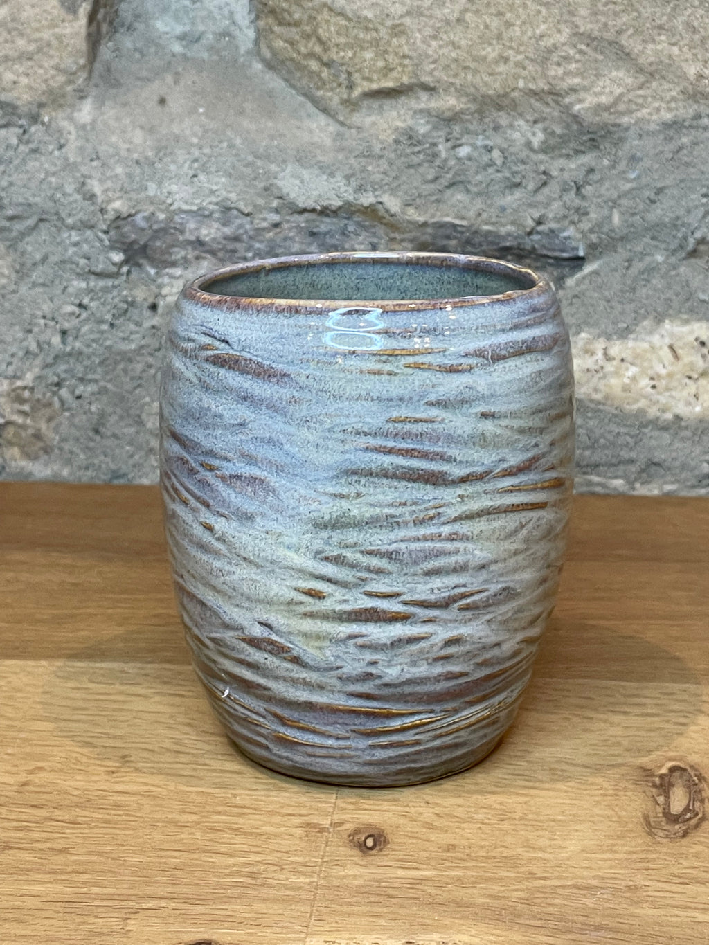 Vase - Textured Cream / Brown - 550