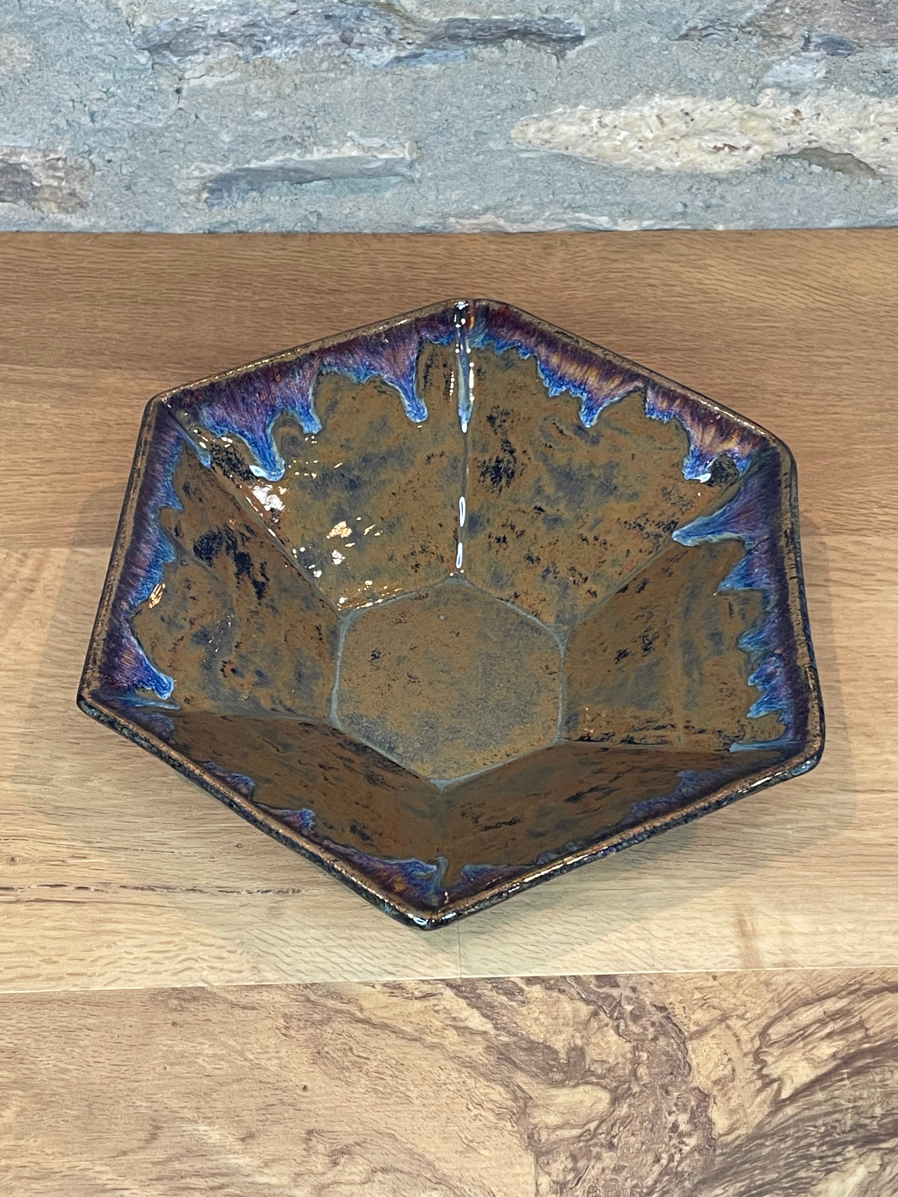 Bowl - Hexagonal, Brown - 108