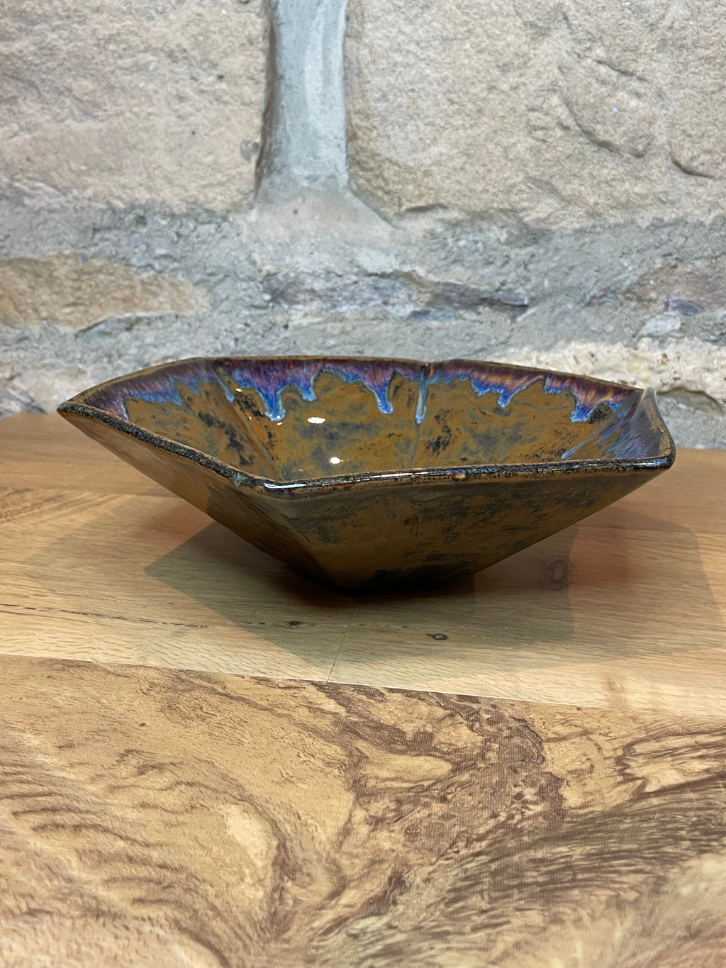 Bowl - Hexagonal, Brown - 108