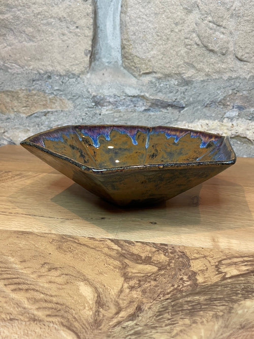 Bowl - Hexagonal, Brown - 108