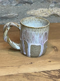 Mug - Lave Fleck Pink / Blue, Twisted Handle - 750