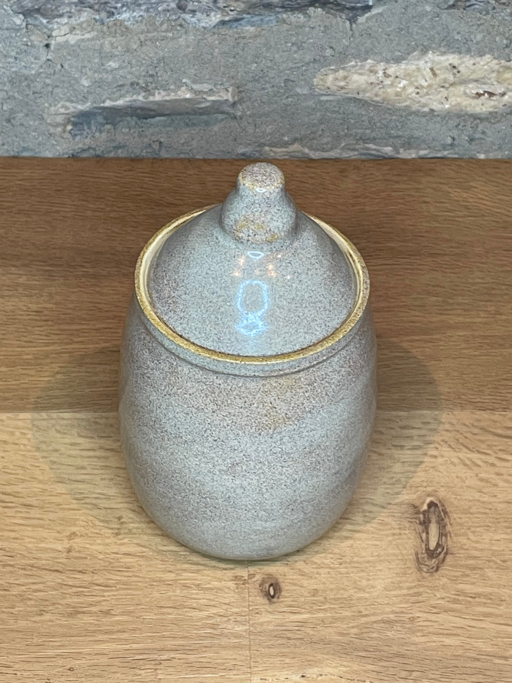 Jar - Lidded, Grey Brown - 107