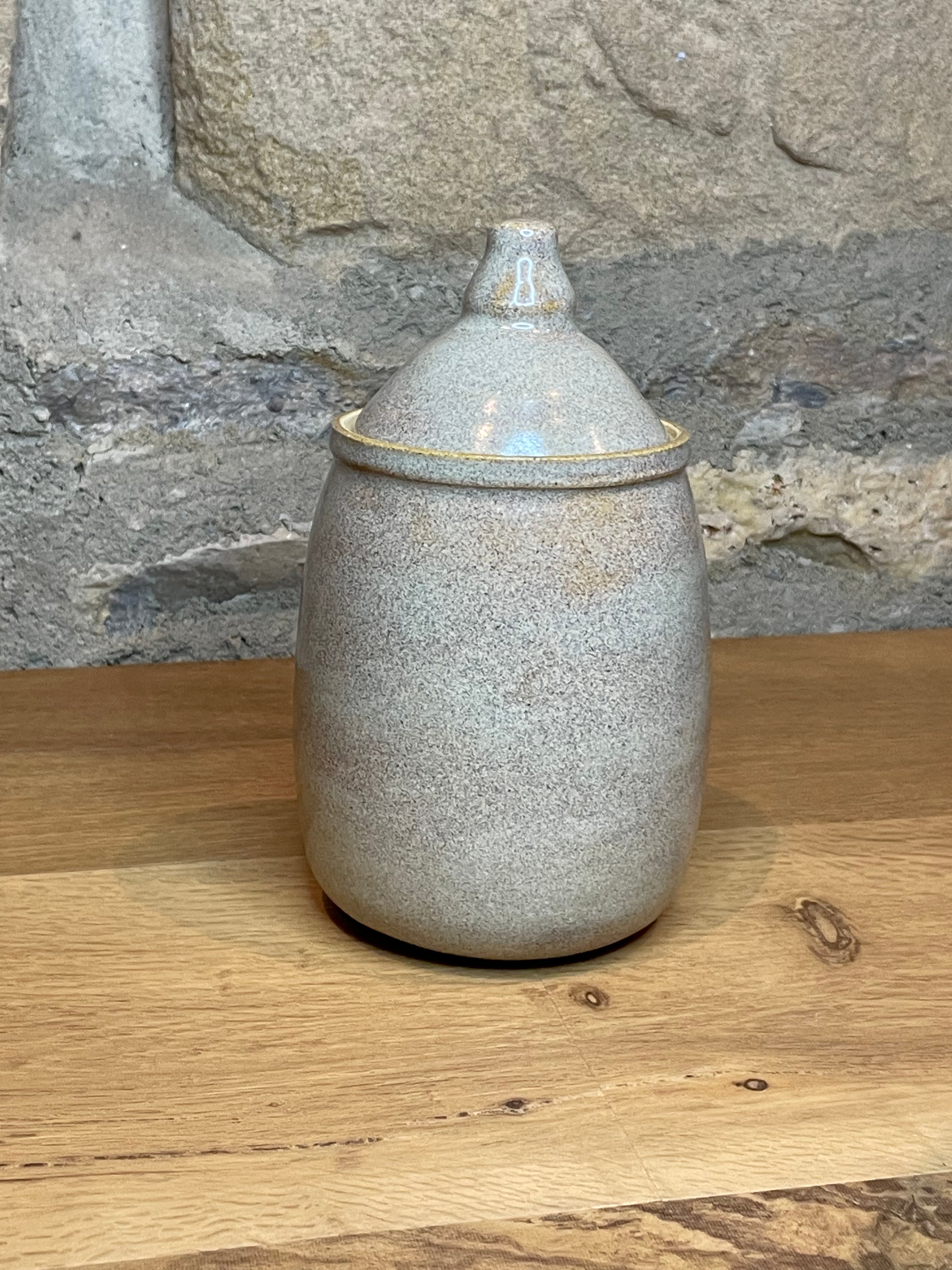 Jar - Lidded, Grey Brown - 107