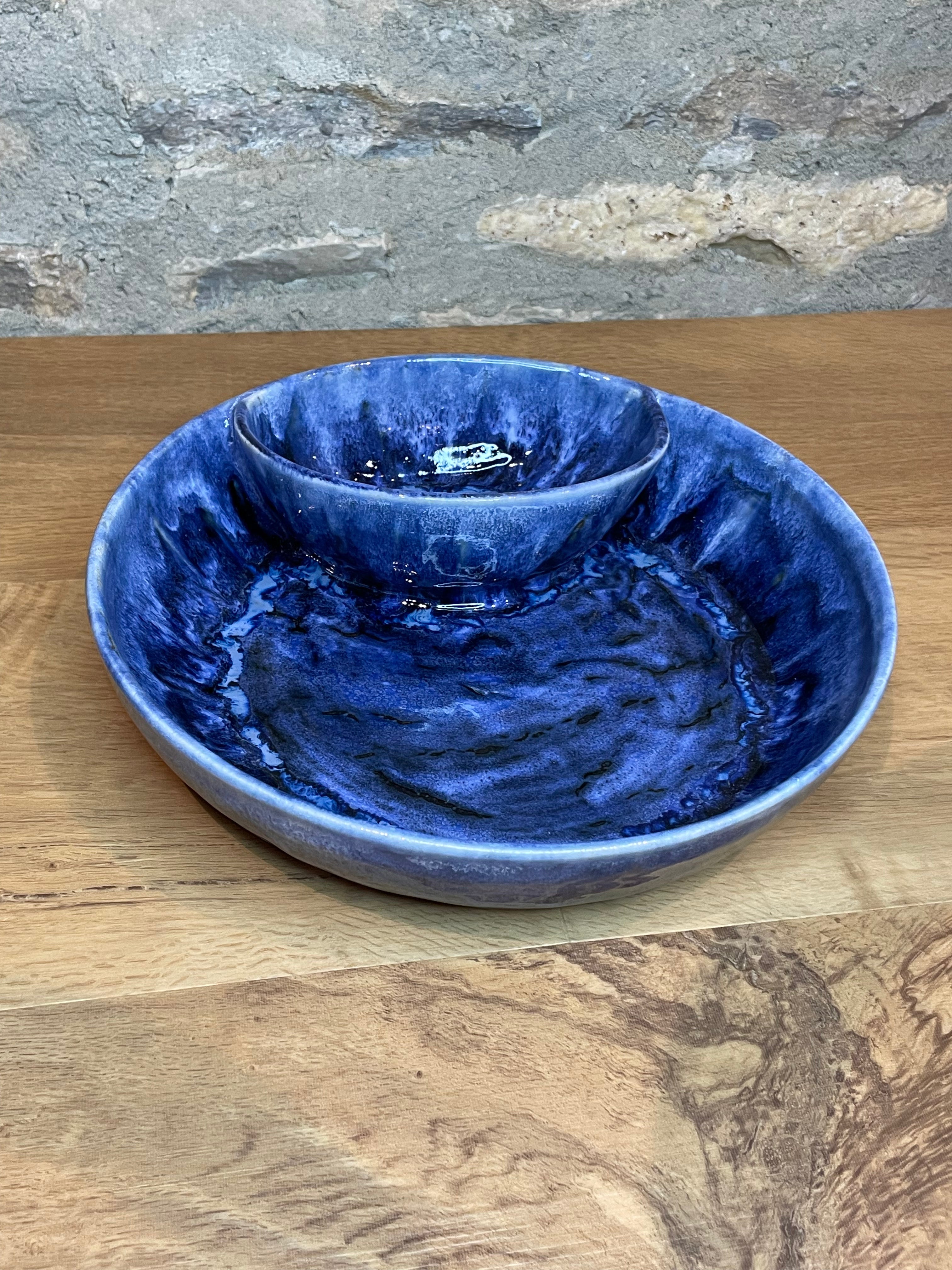 Chip & Dip Bowl - Blue - 109