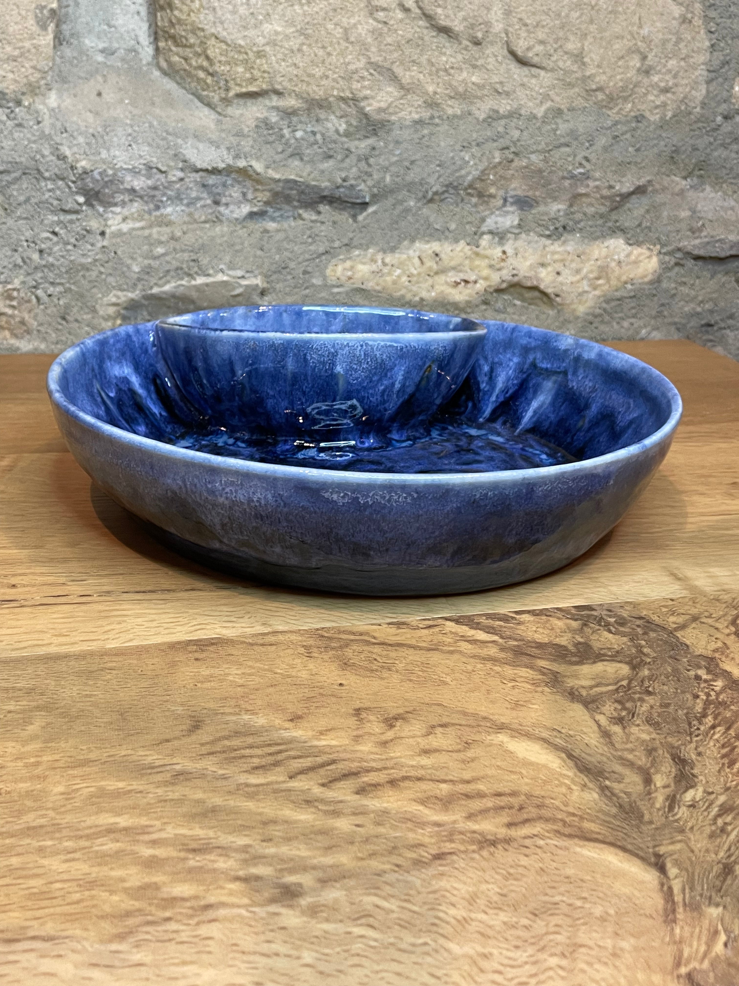 Chip & Dip Bowl - Blue - 109