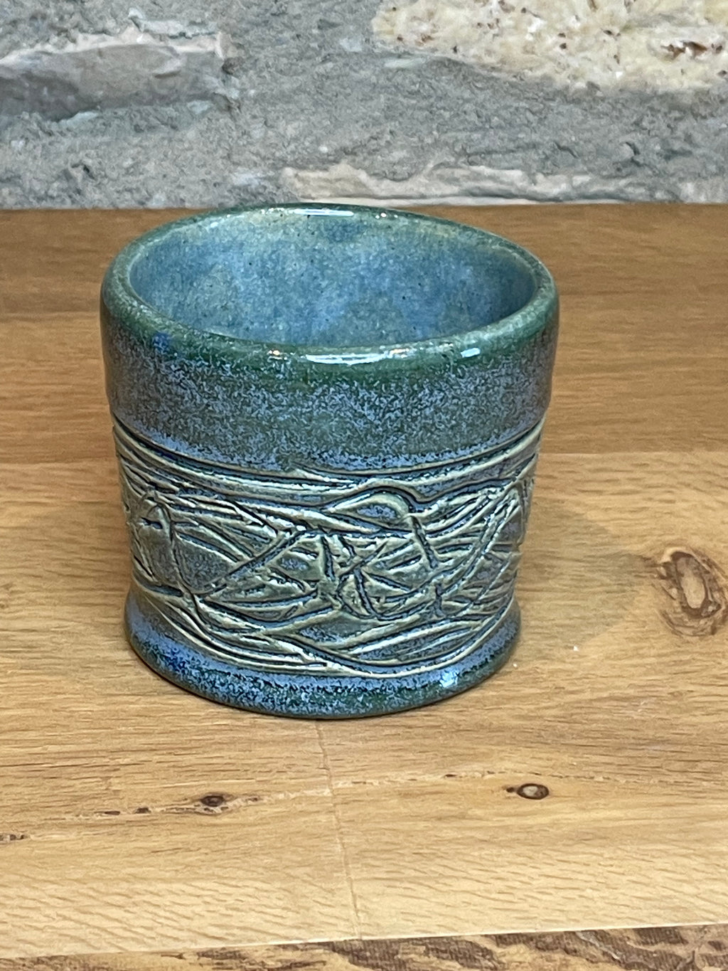 Vase - Green, Textured - 105