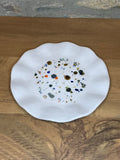 Plate - Wavy, White - 587