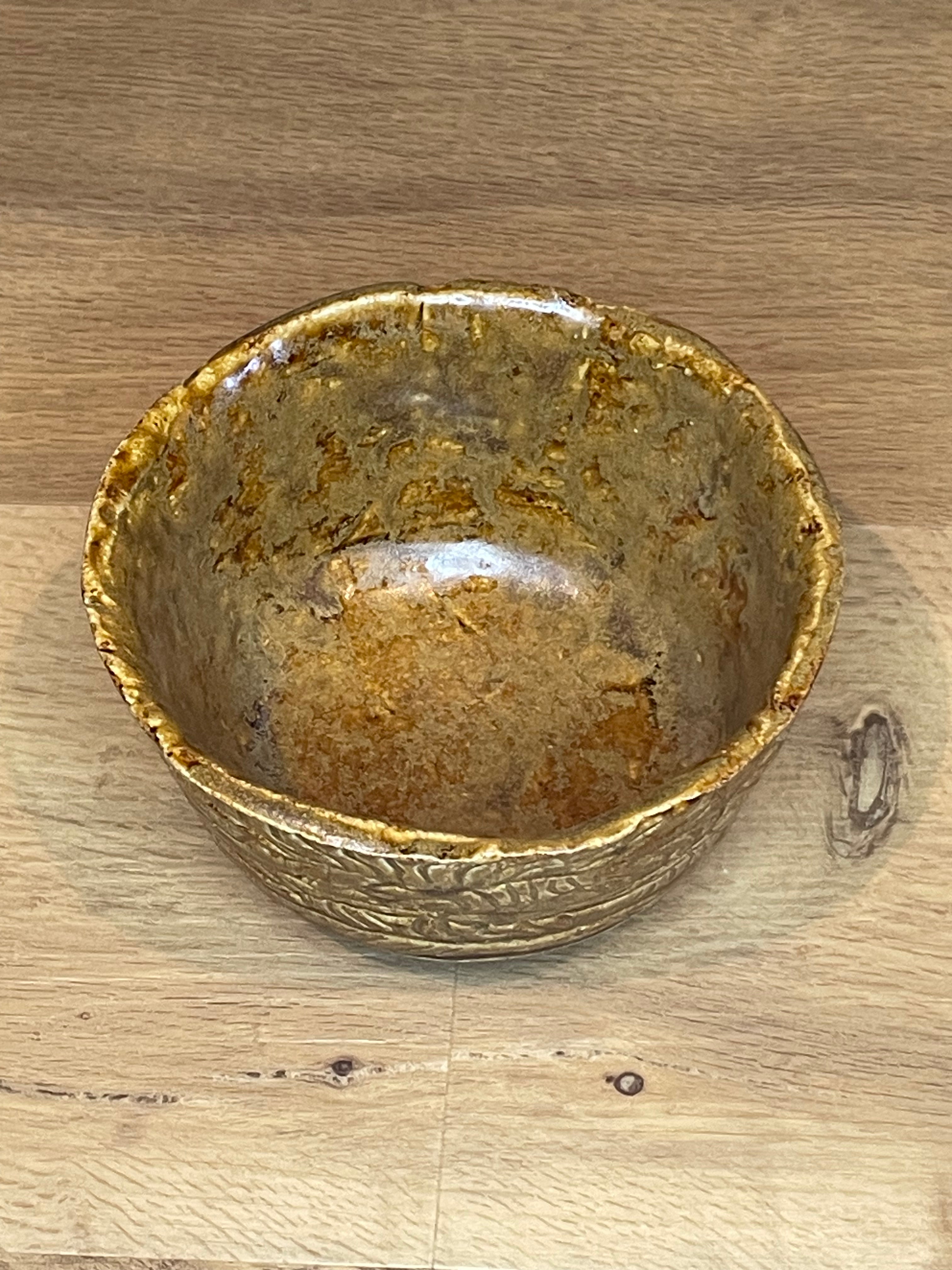 Bowl - Brown, Textured - 174