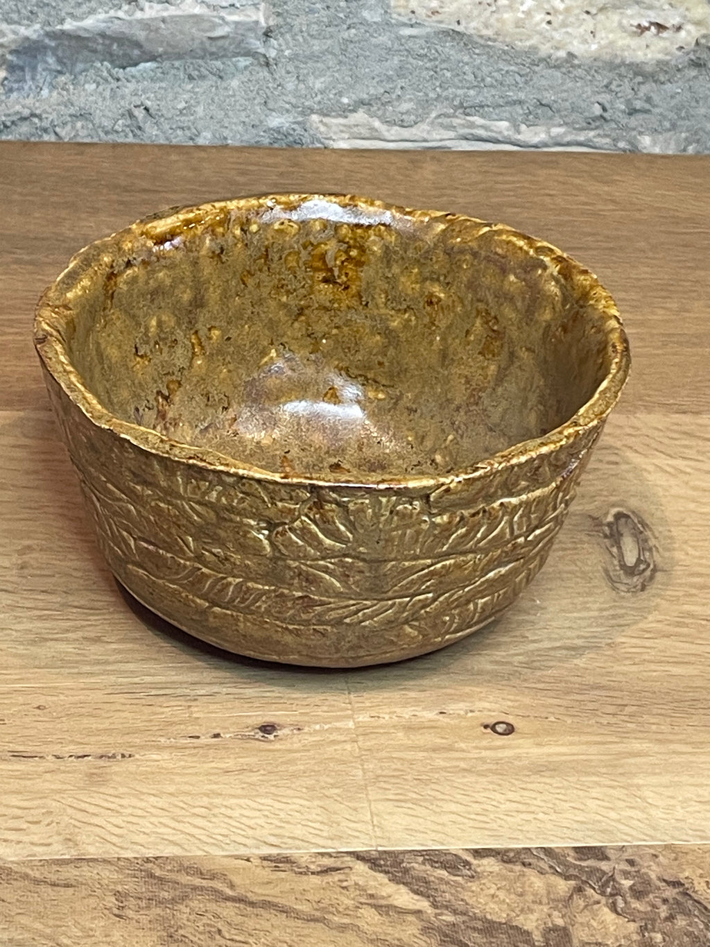 Bowl - Brown, Textured - 174