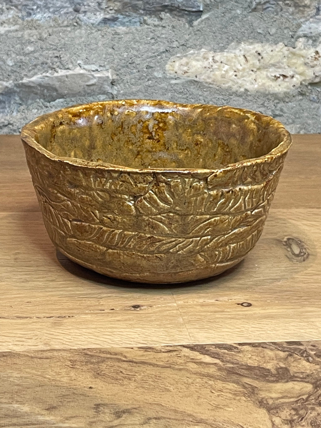 Bowl - Brown, Textured - 174