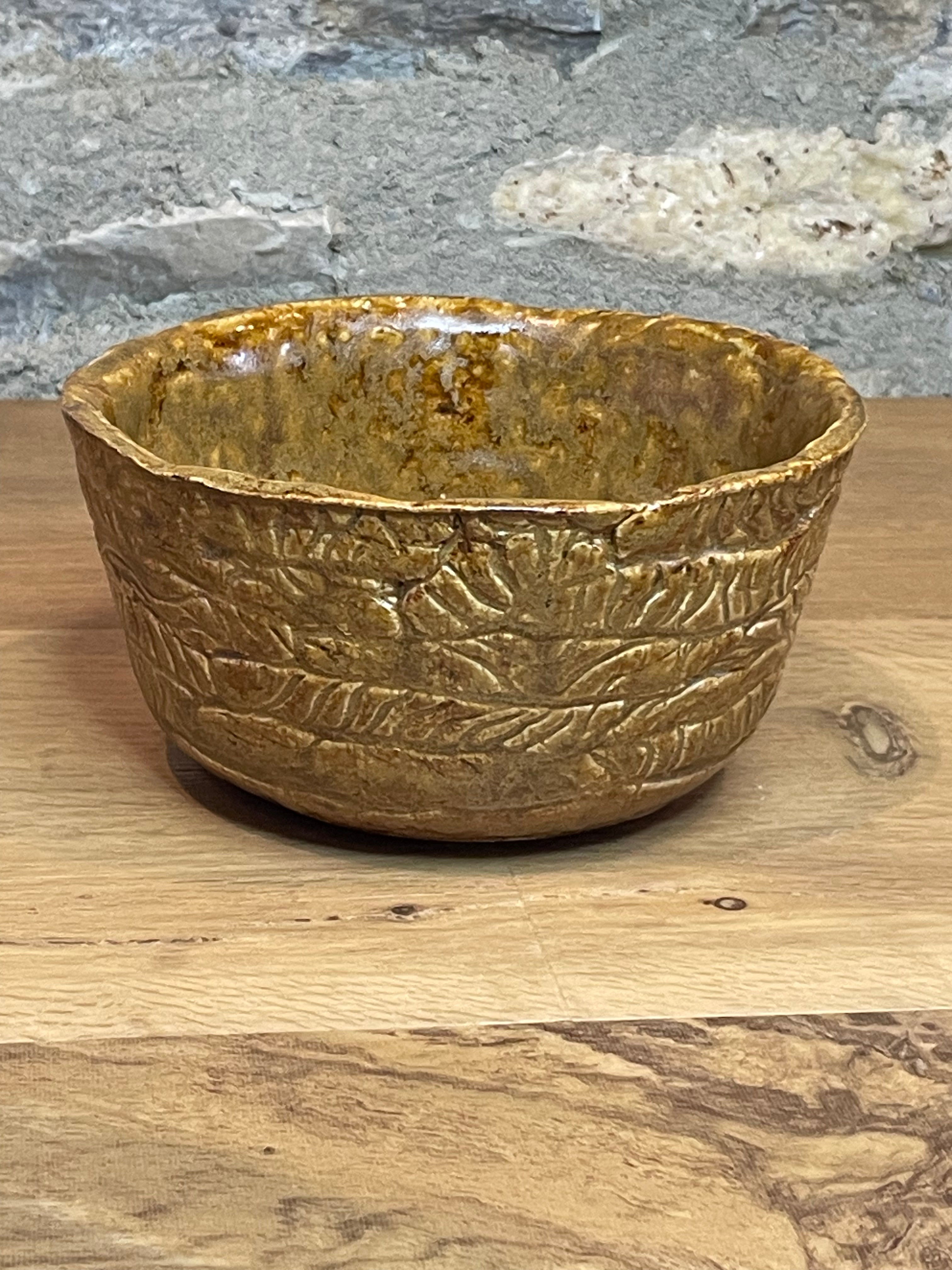 Bowl - Brown, Textured - 174