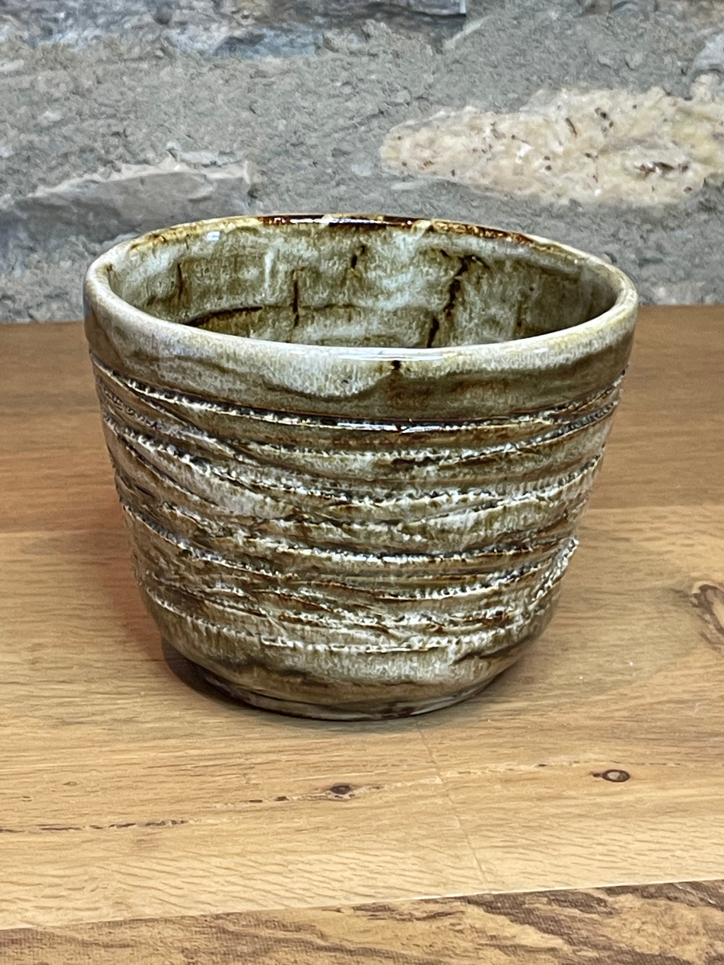 Bowl - Cream / Brown Textured - 113