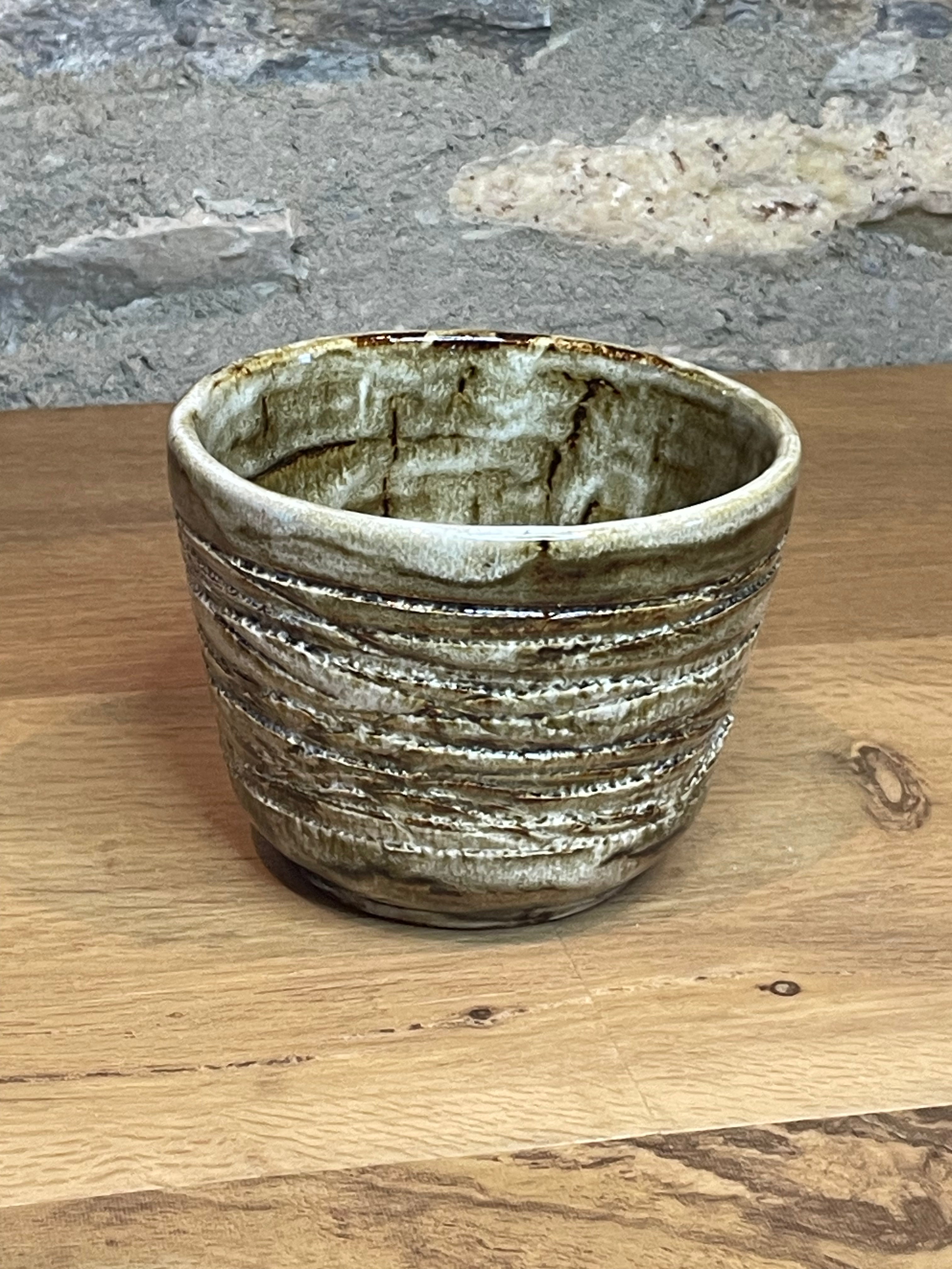 Bowl - Cream / Brown Textured - 113