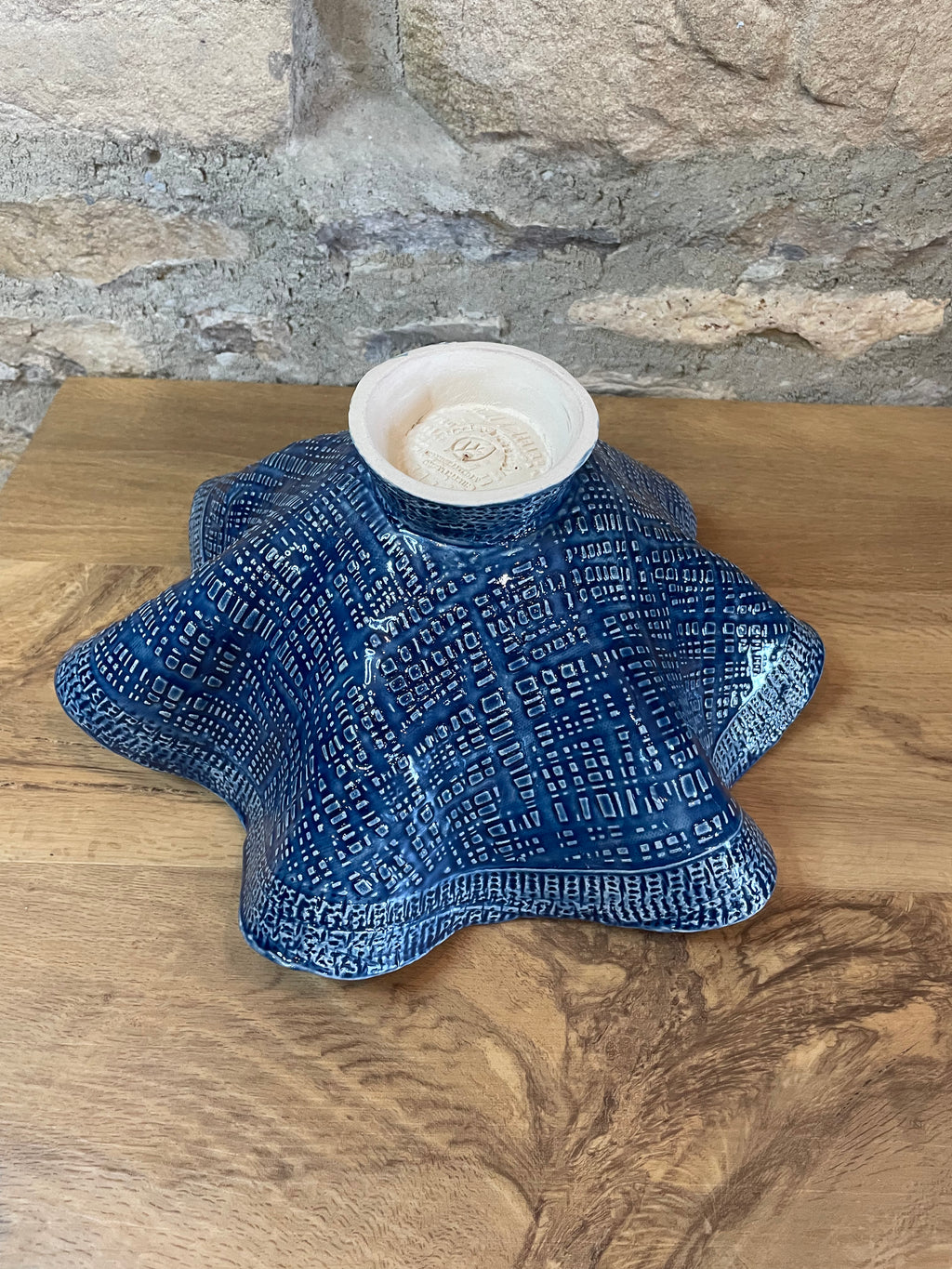 Bowl - Blue Wavy - 806