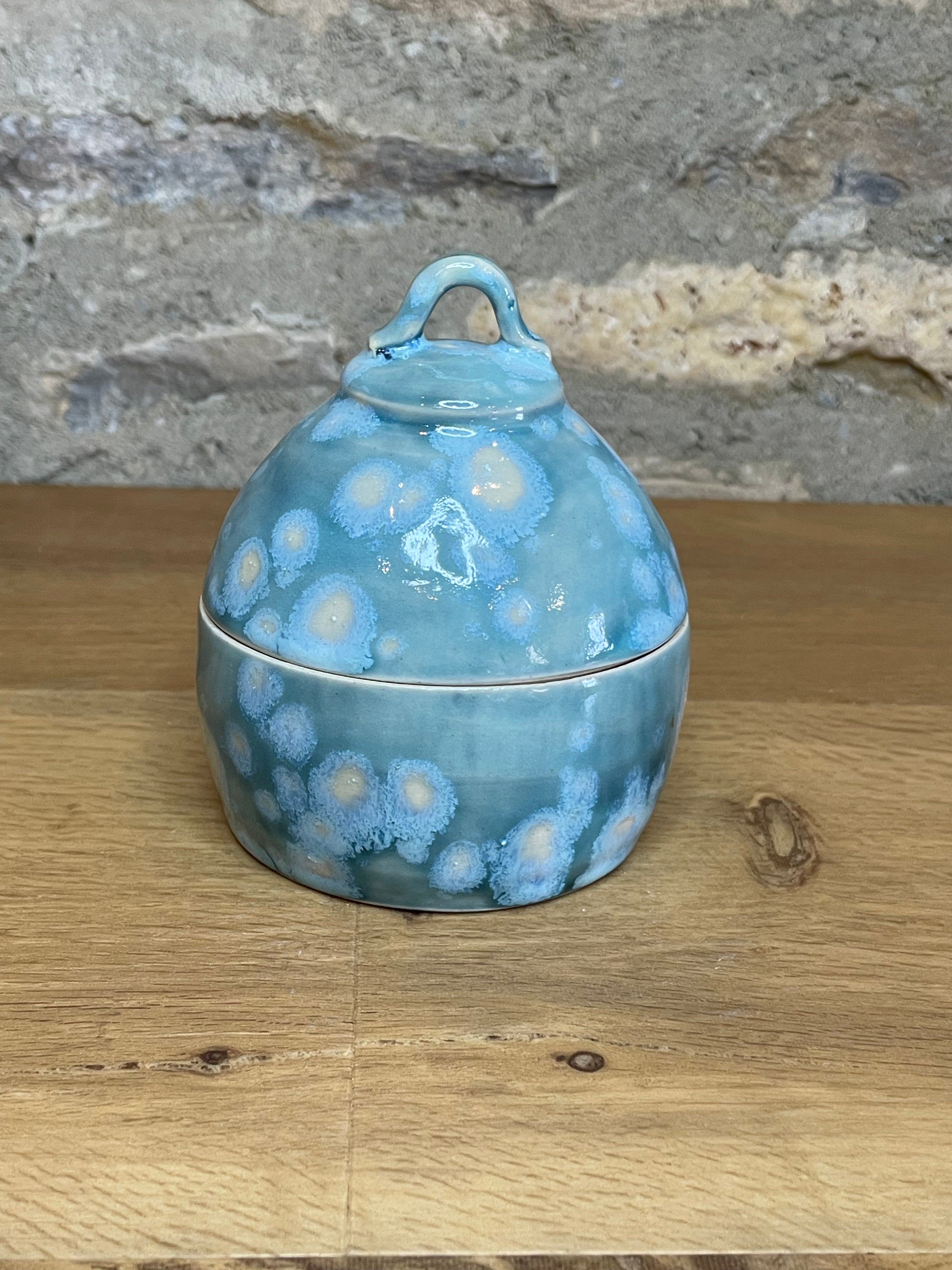 Lidded Pot - Turquoise - 798