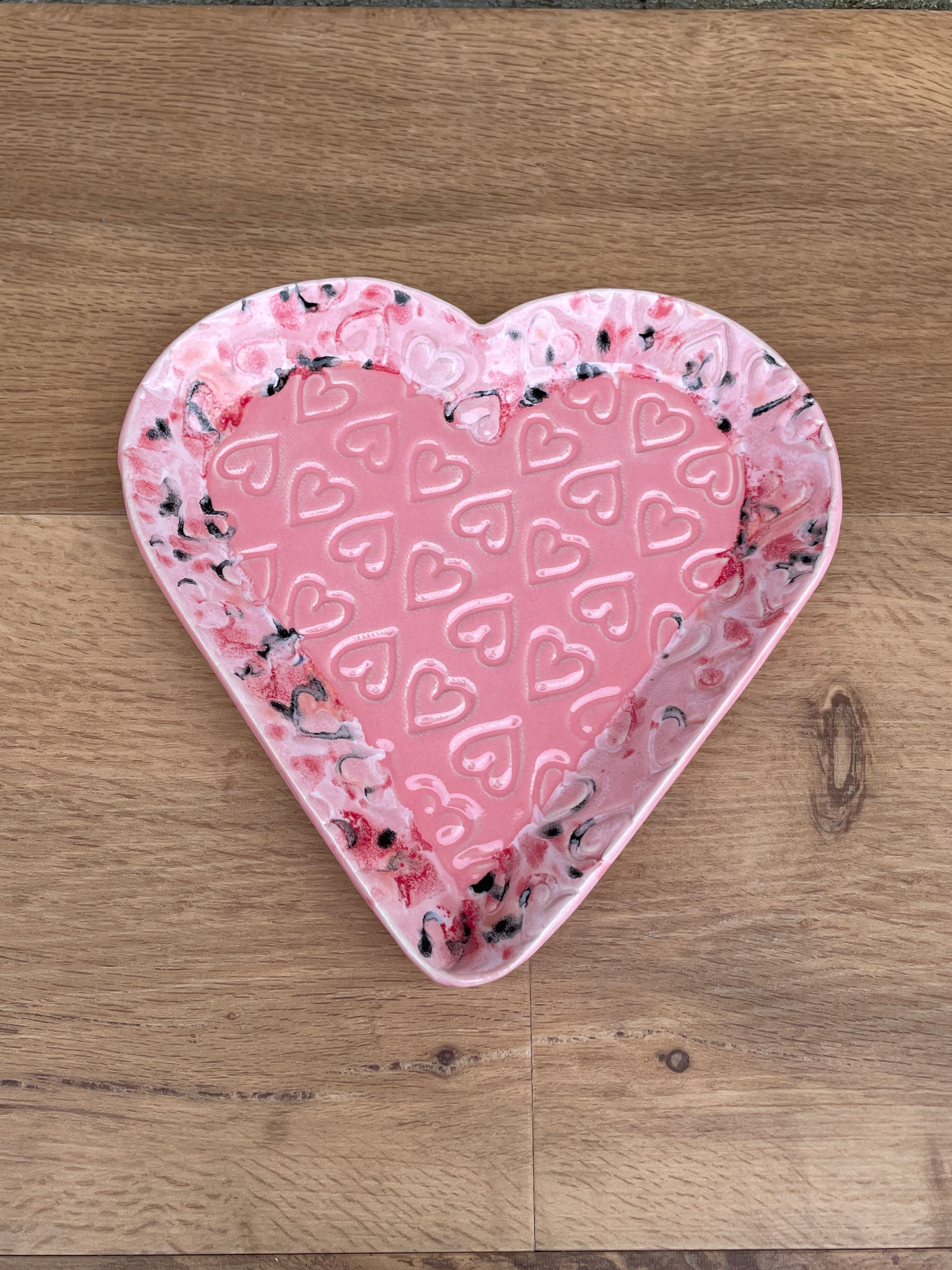 Dish - Pink Heart Shaped
