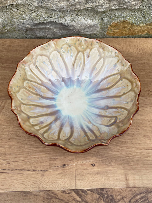 Bowl - Cream and Soft Blue - 814