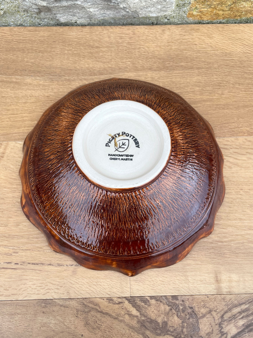 Bowl - Cream and Soft Blue - 814