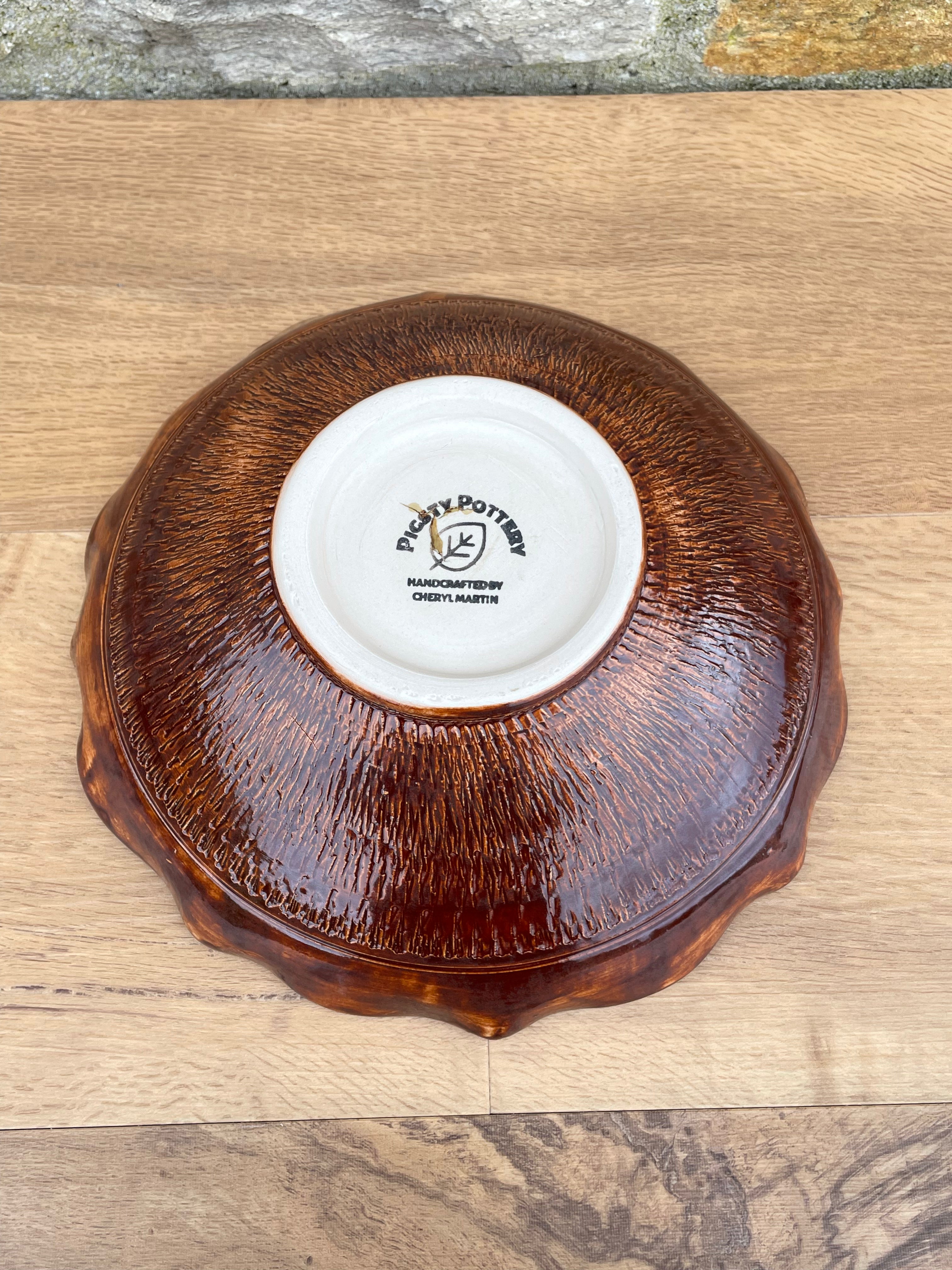 Bowl - Cream and Soft Blue - 814