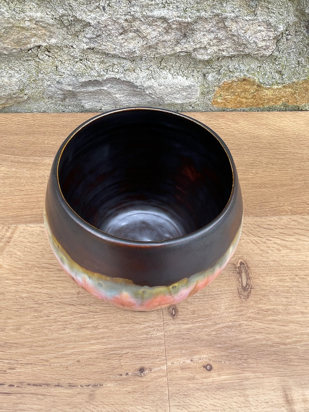 Vase - Brown & Pink - 820