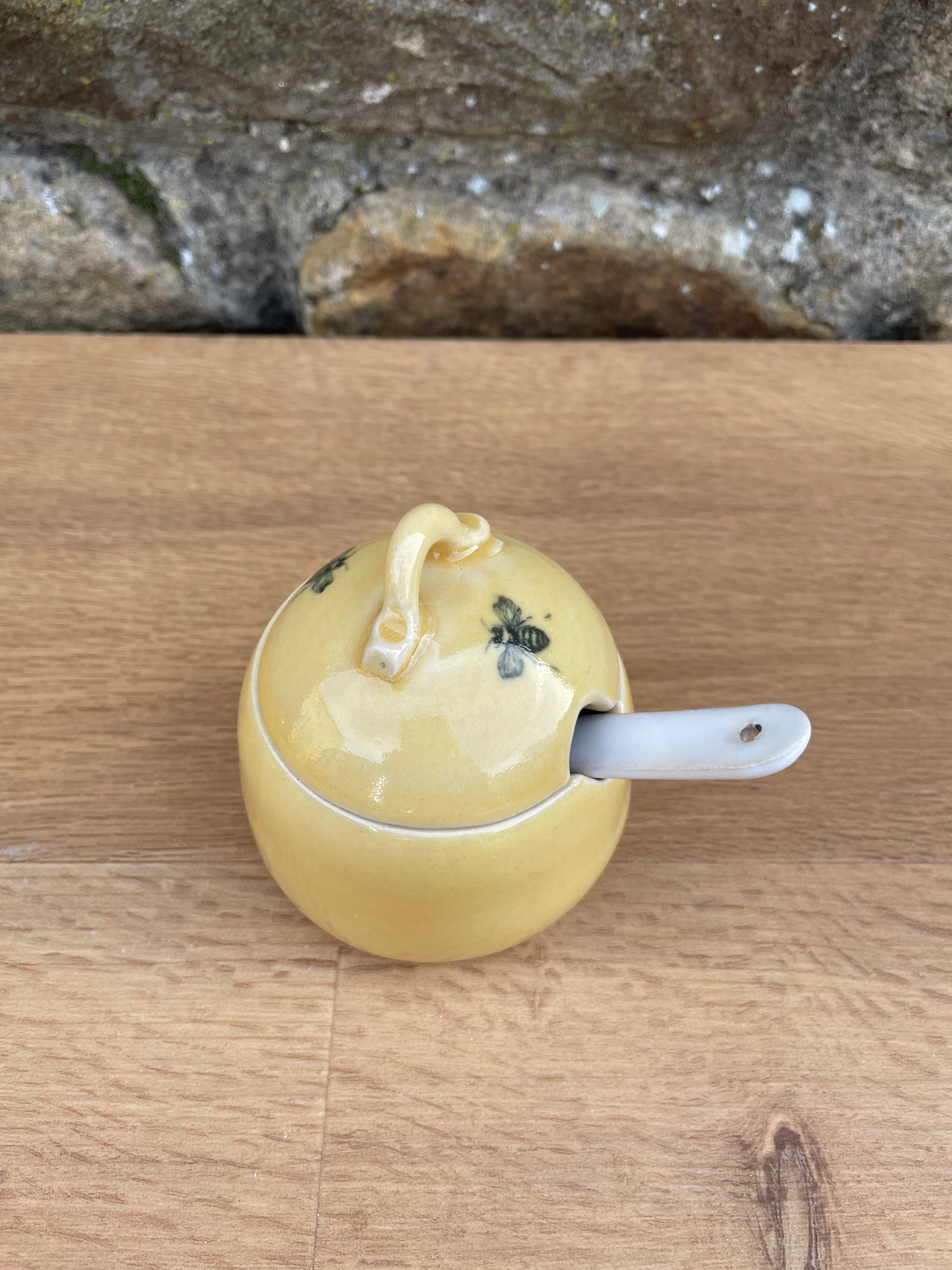 Lidded Pot - Honey, Jam, Yellow - 817