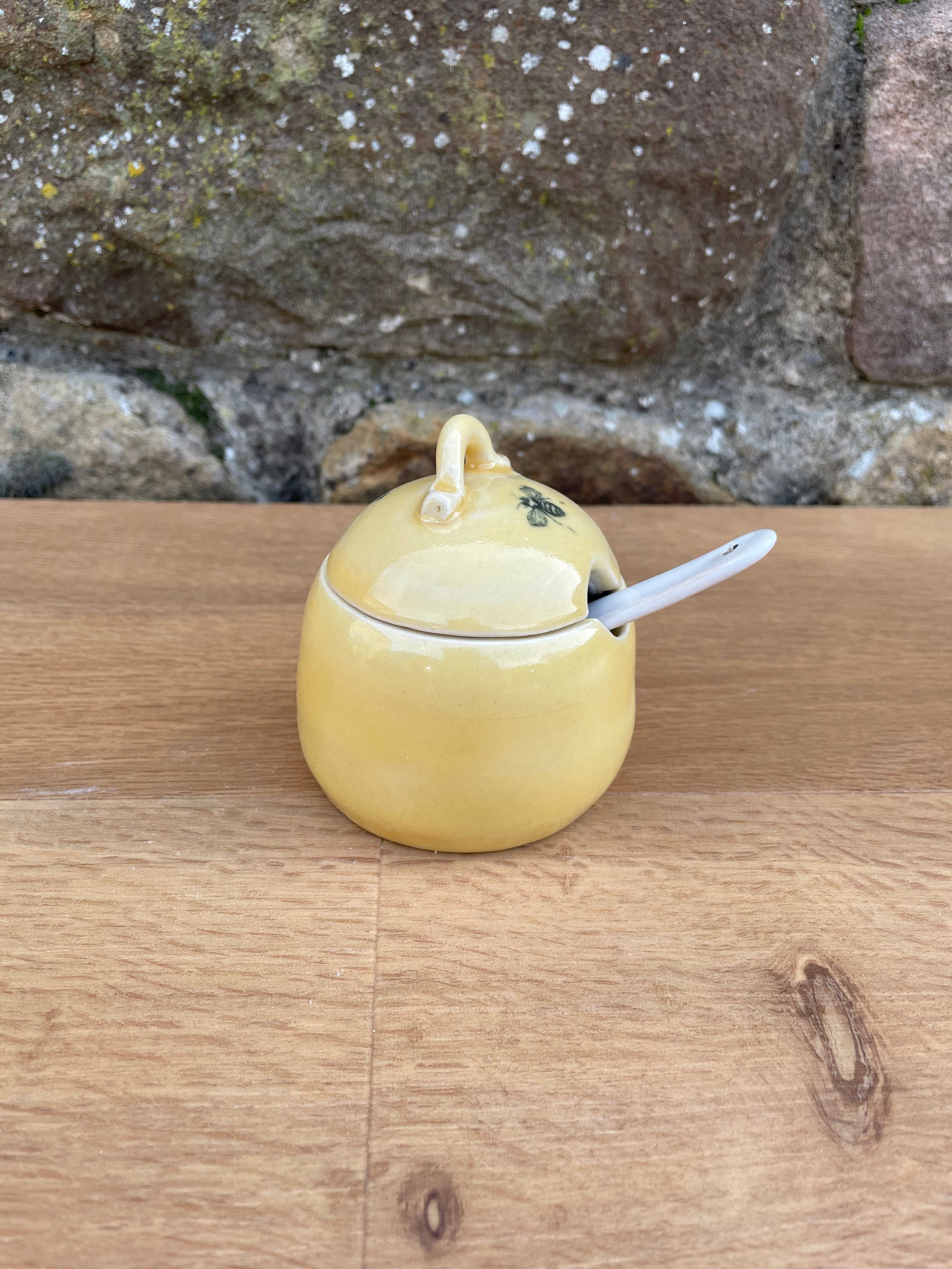 Lidded Pot - Honey, Jam, Yellow - 817