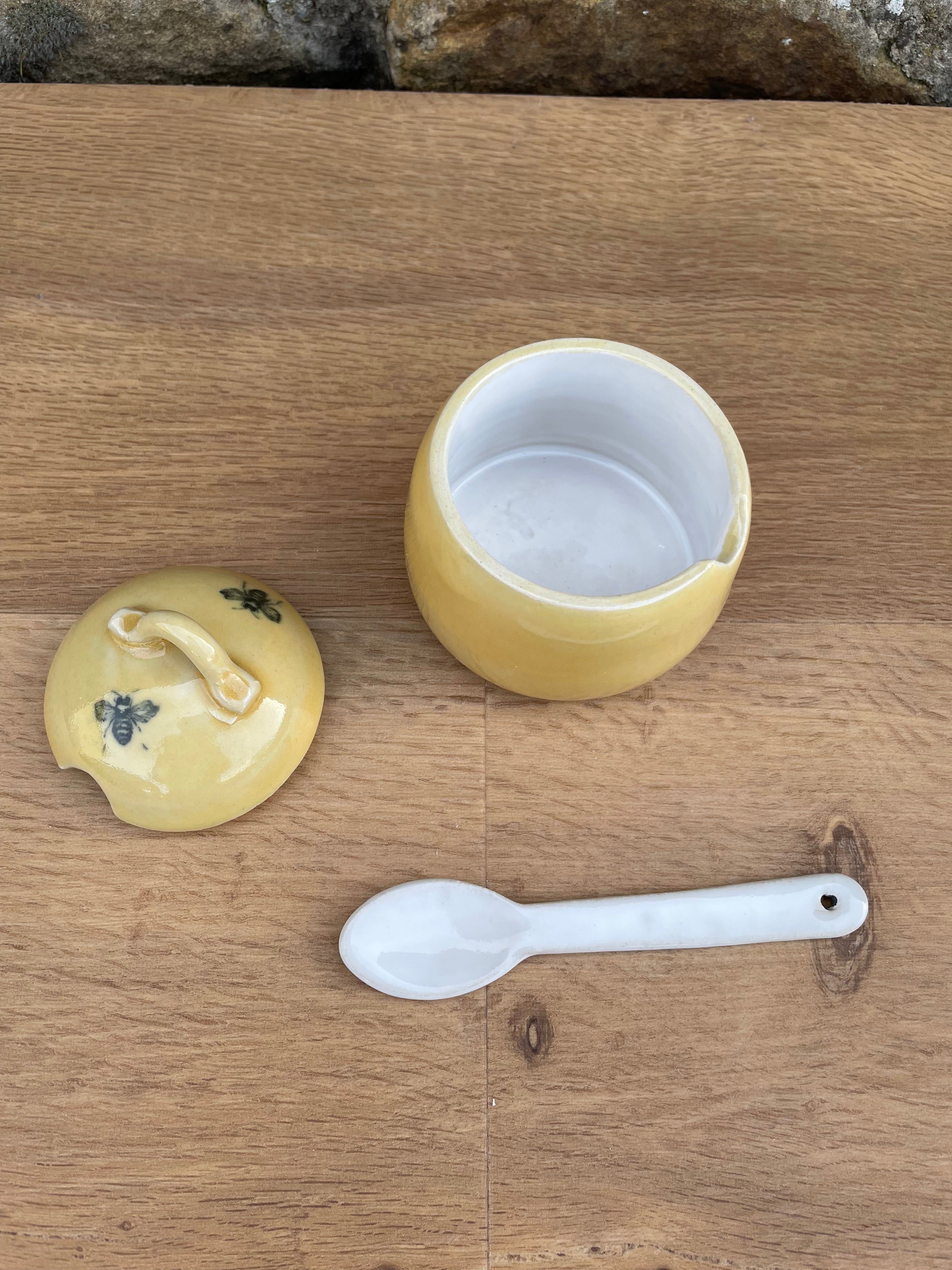 Lidded Pot - Honey, Jam, Yellow - 817