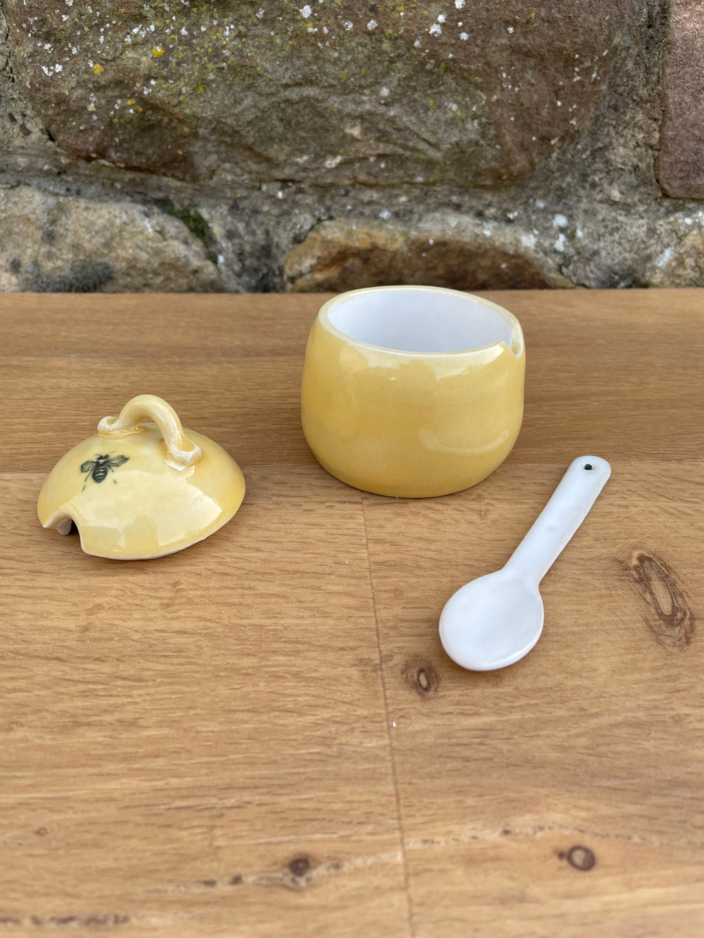 Lidded Pot - Honey, Jam, Yellow - 817
