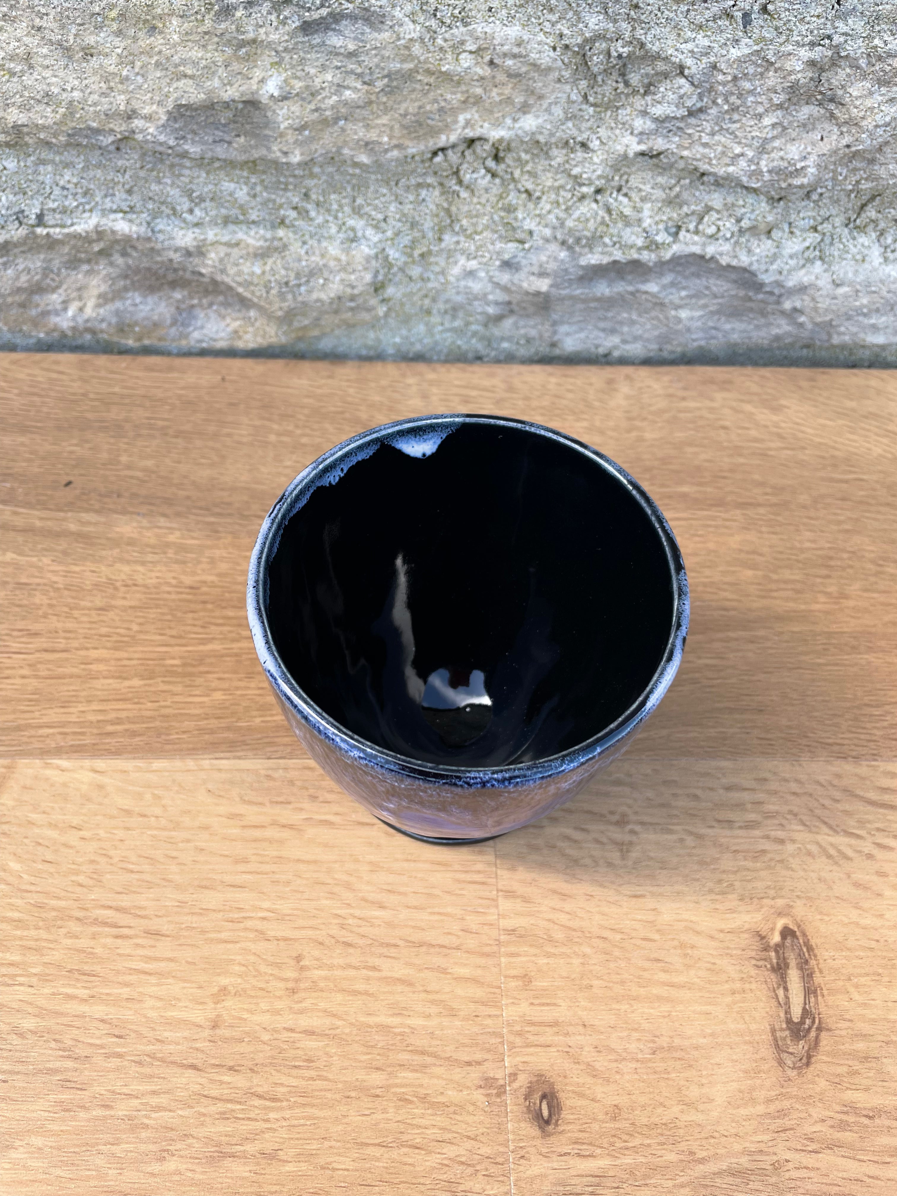 Vase - Blue, White & Black - 862