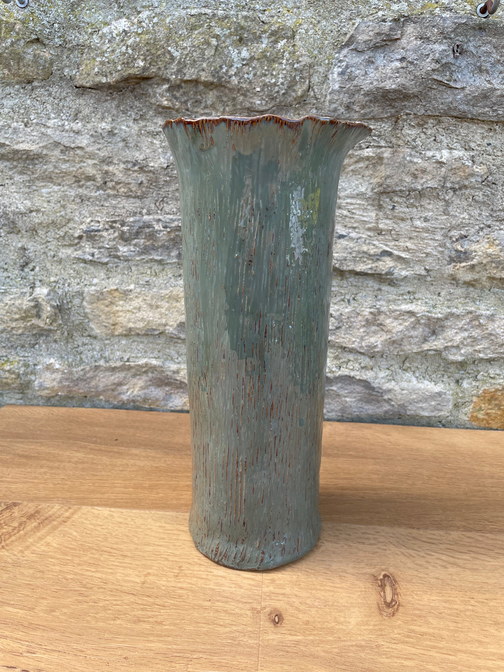 Vase - Tall, Grey Textured - 852
