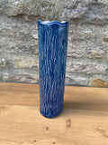 Vase - Tall Blue Textured - 853