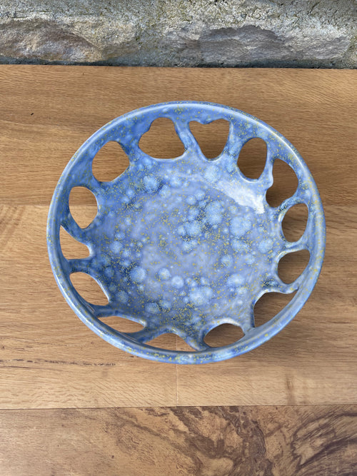 Bowl - Blue & Yellow with holes - 867